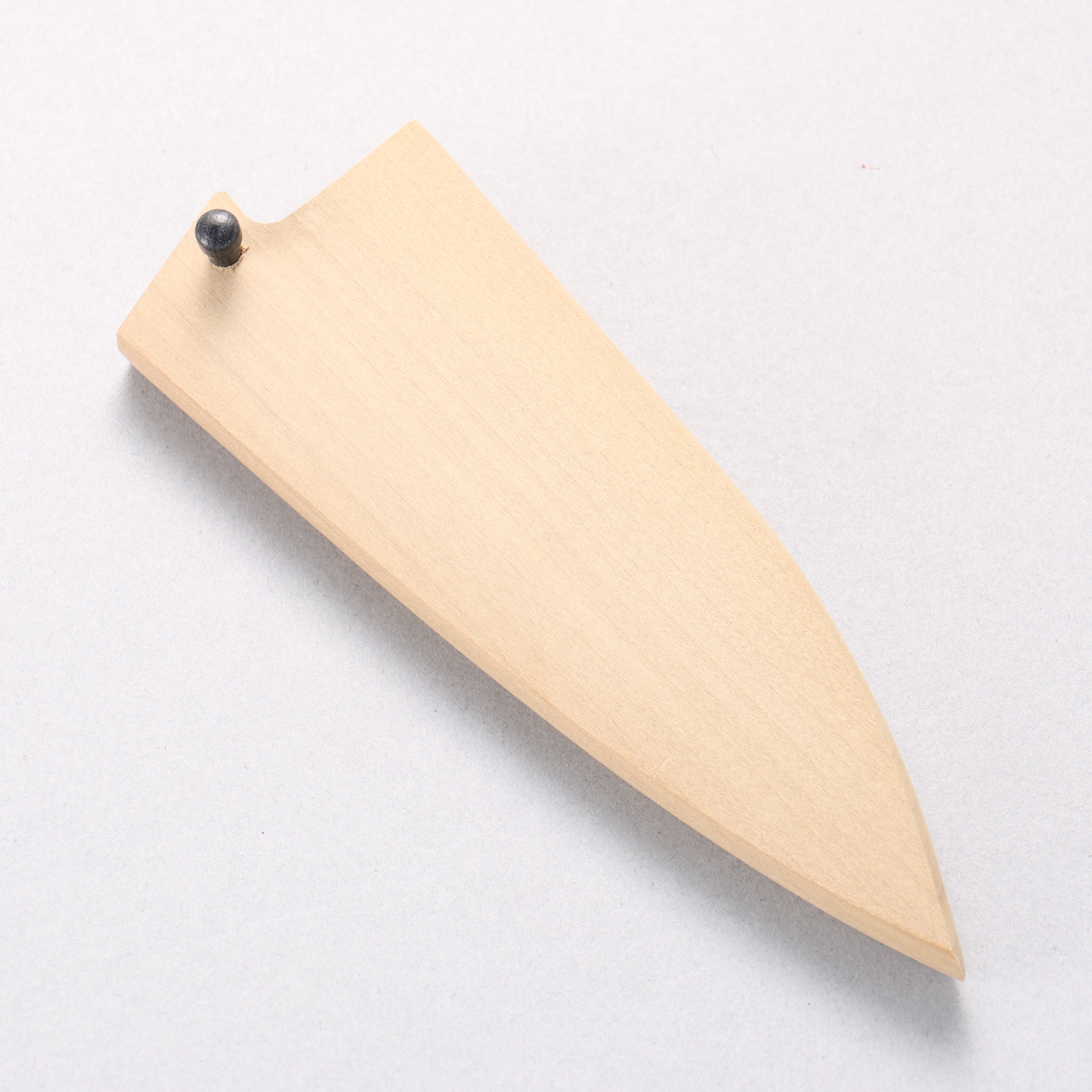 Magnolia Saya Sheath for Aijikiri Knife with with Plywood Pin 105mm (Nashiji) - Seisuke Knife