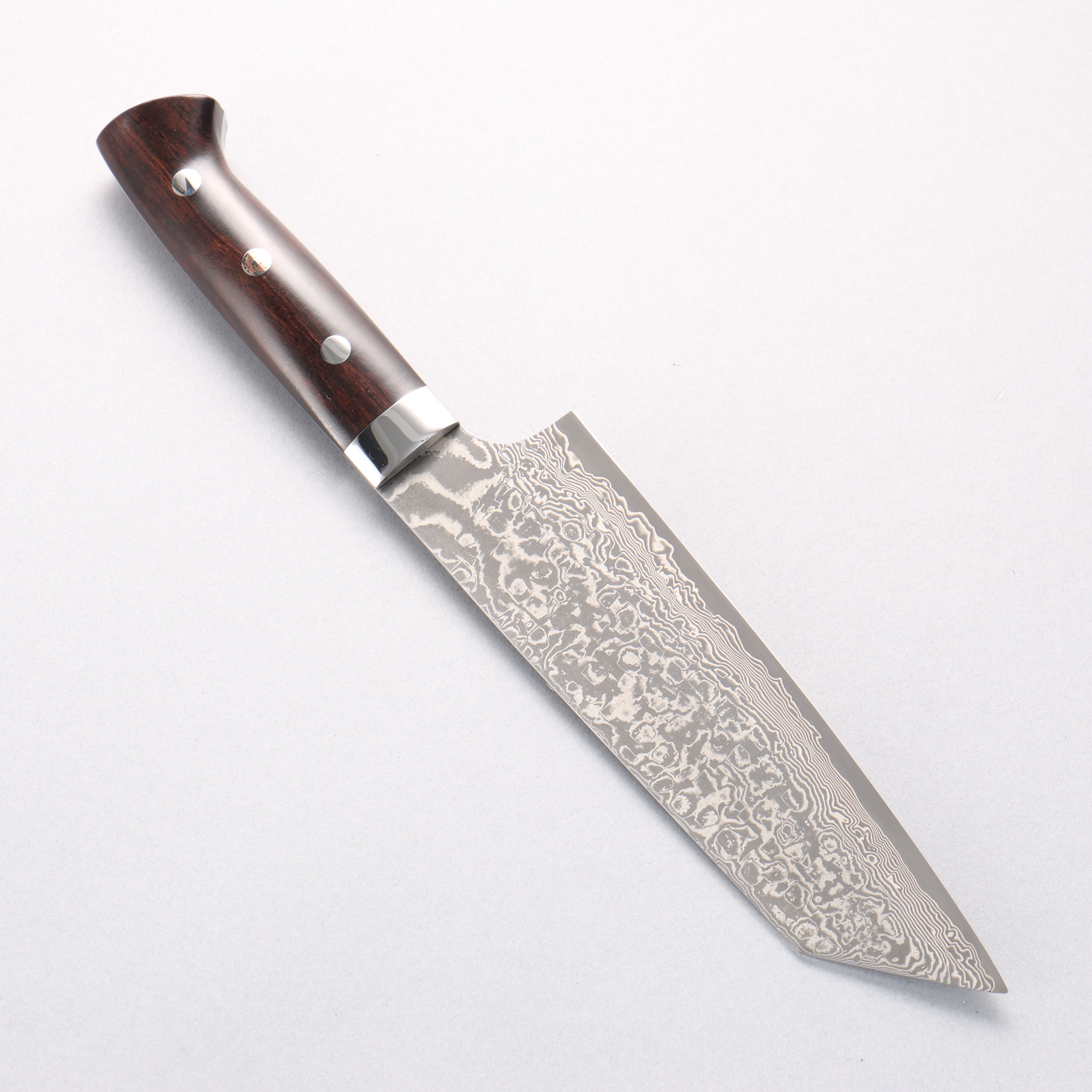Takeshi Saji SG2 Black Damascus Bunka 180mm Ironwood Handle - Seisuke Knife