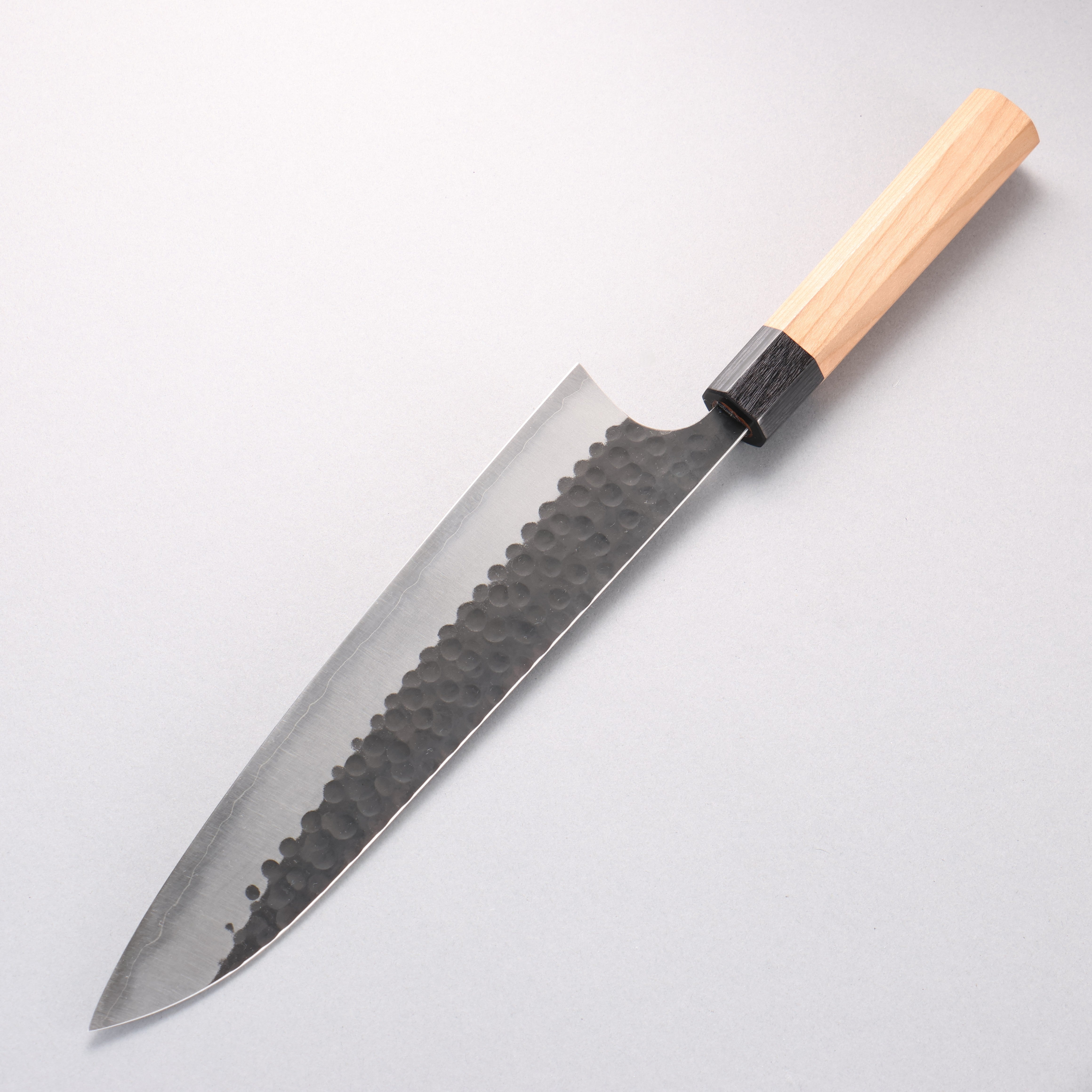 Masakage Koishi Blue Super Black Finished Gyuto 240mm American Cherry Handle - Seisuke Knife