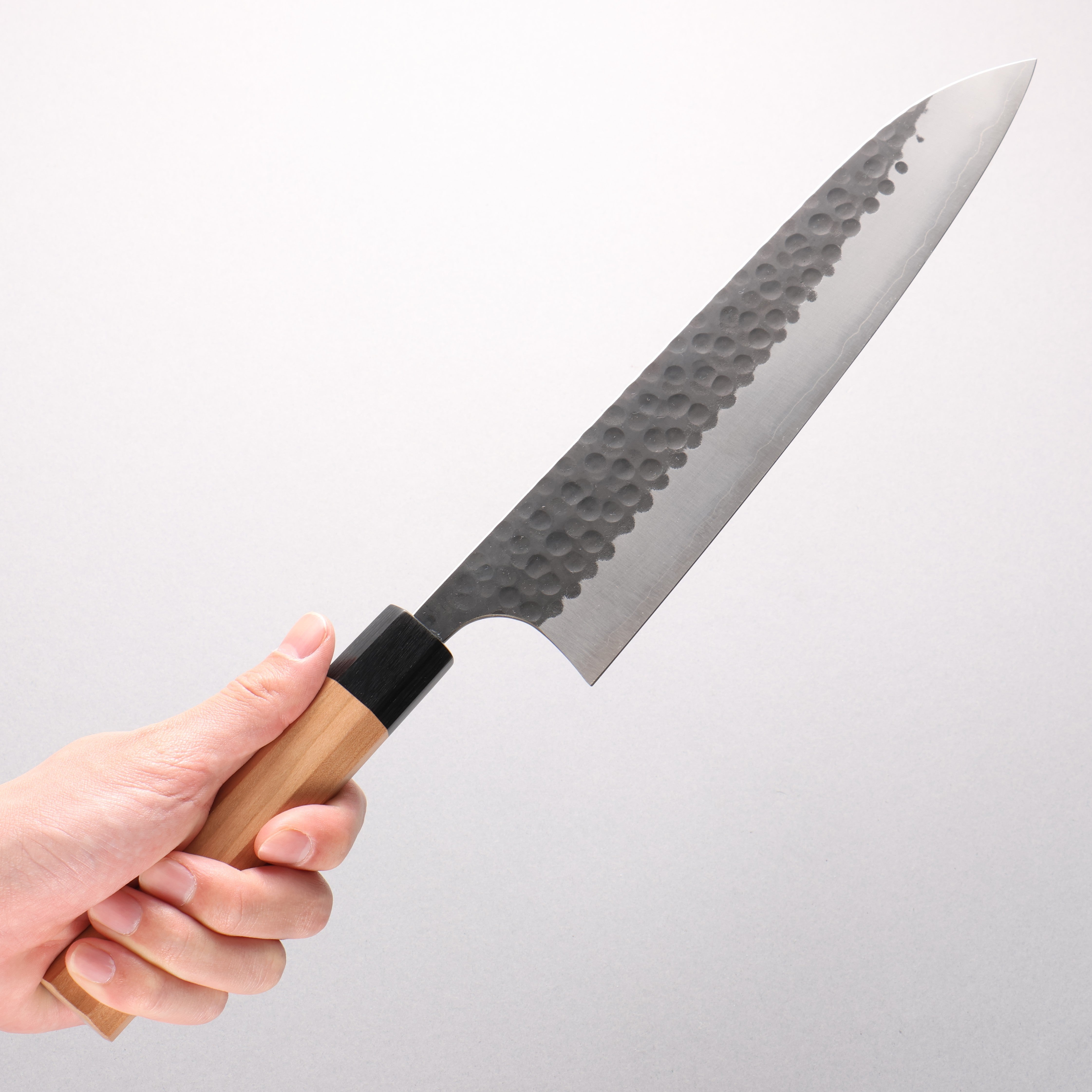 Masakage Koishi Blue Super Black Finished Gyuto 240mm American Cherry Handle - Seisuke Knife