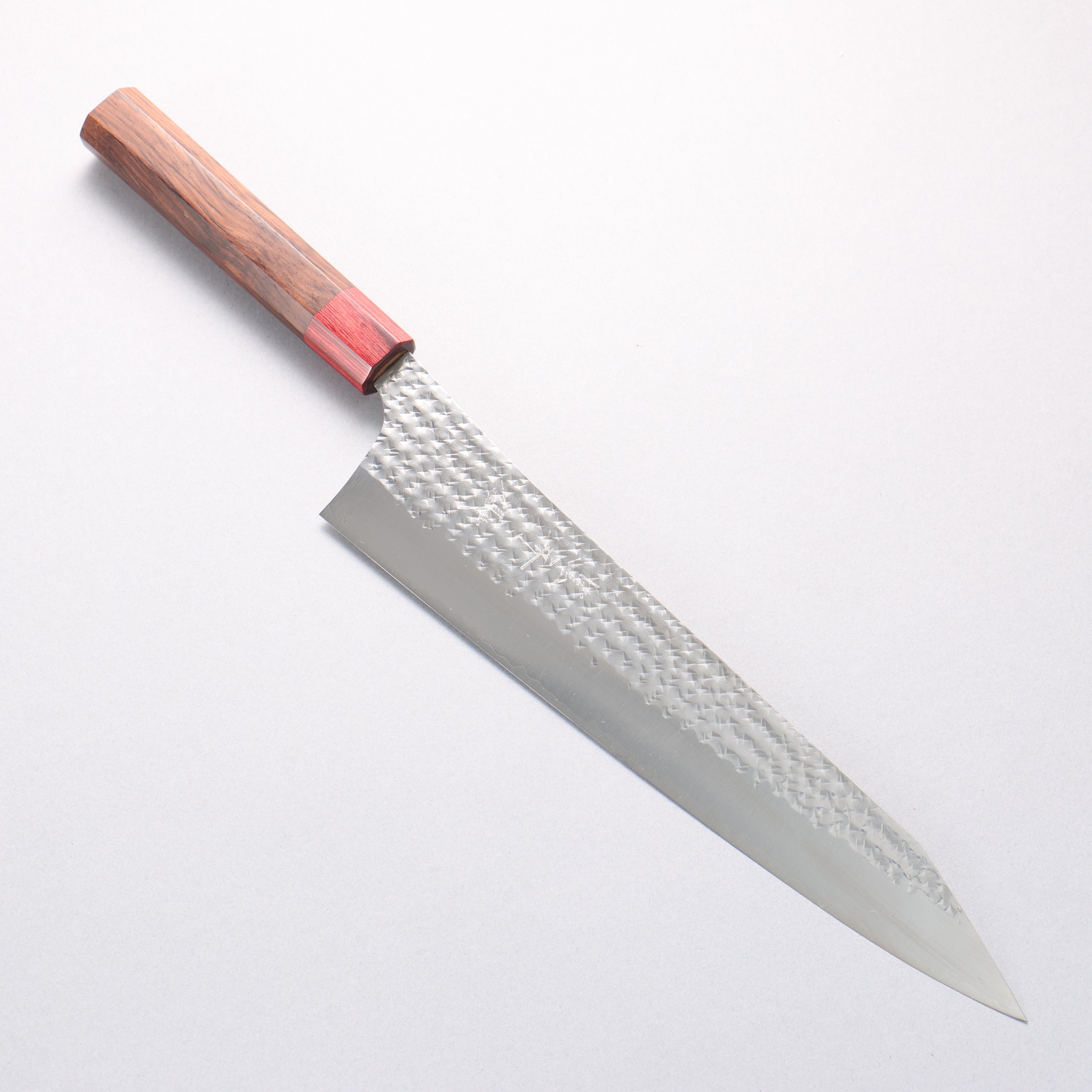 Yu Kurosaki Senko Ei SG2 Hammered Gyuto 270mm Rosewood (ferrule: Red Pakka wood) Handle - Seisuke Knife