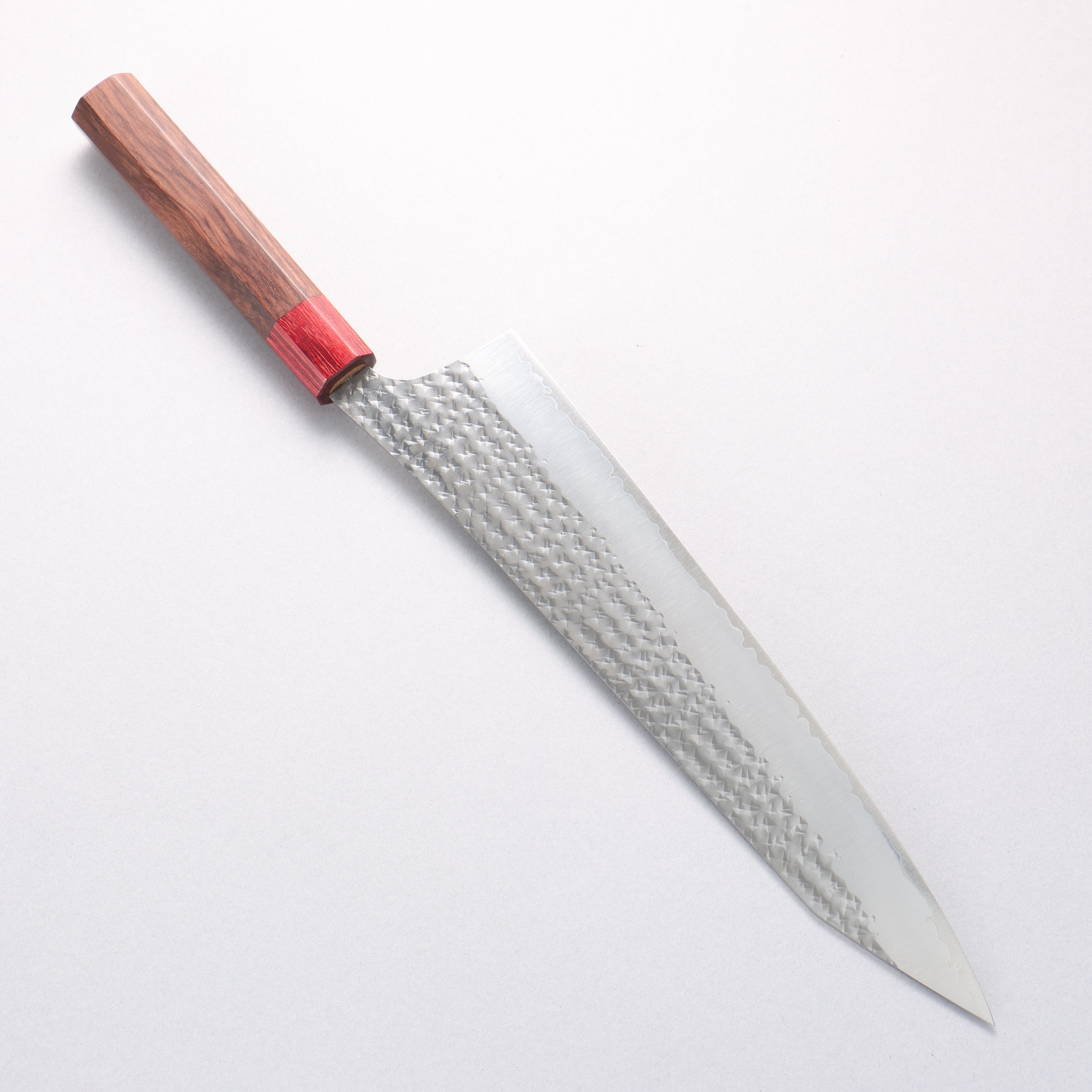 Yu Kurosaki Senko Ei SG2 Hammered Gyuto 270mm Rosewood (ferrule: Red Pakka wood) Handle - Seisuke Knife