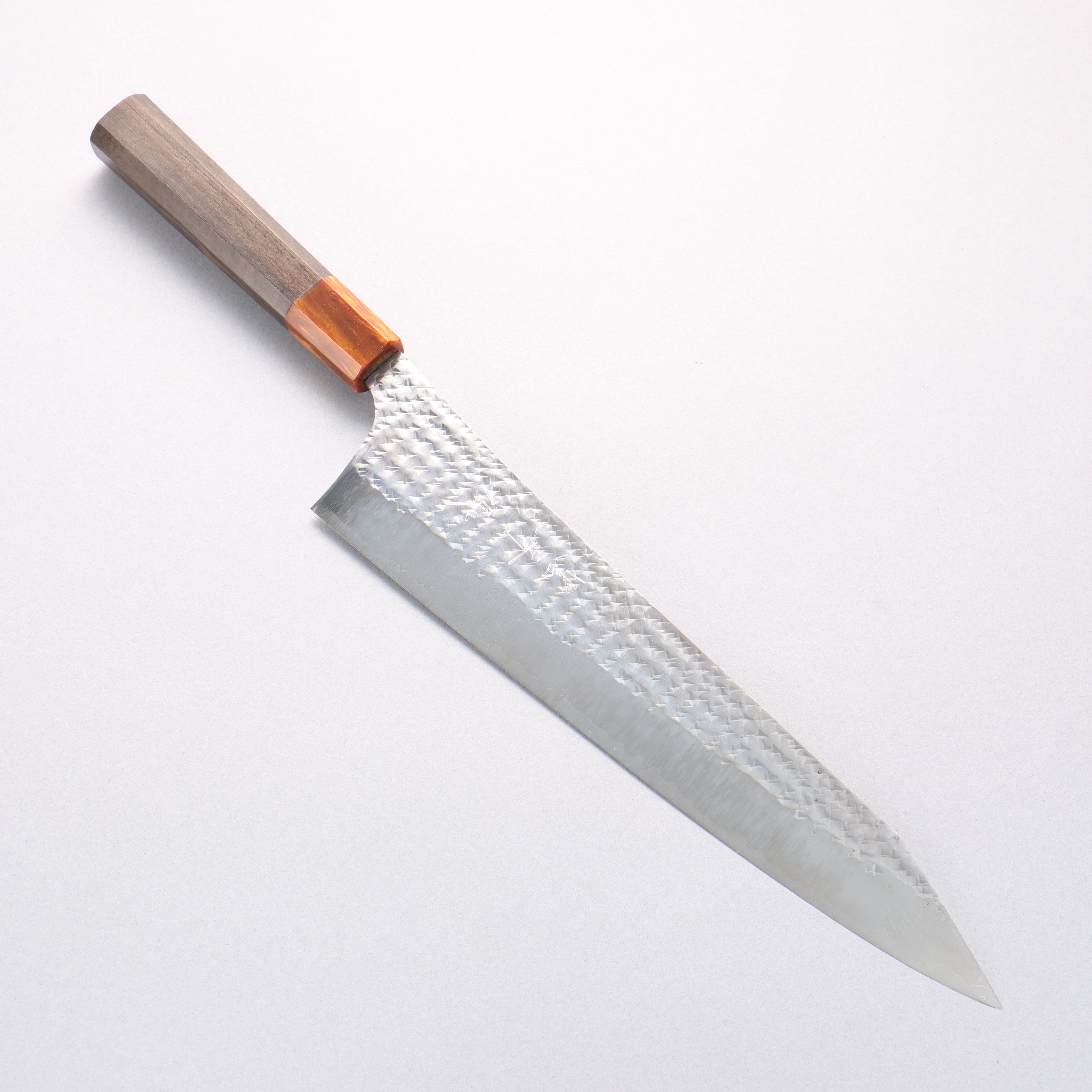 Yu Kurosaki Senko Ei SG2 Hammered Gyuto 270mm Sandalwood (ferrule:Acrylic) Handle - Seisuke Knife