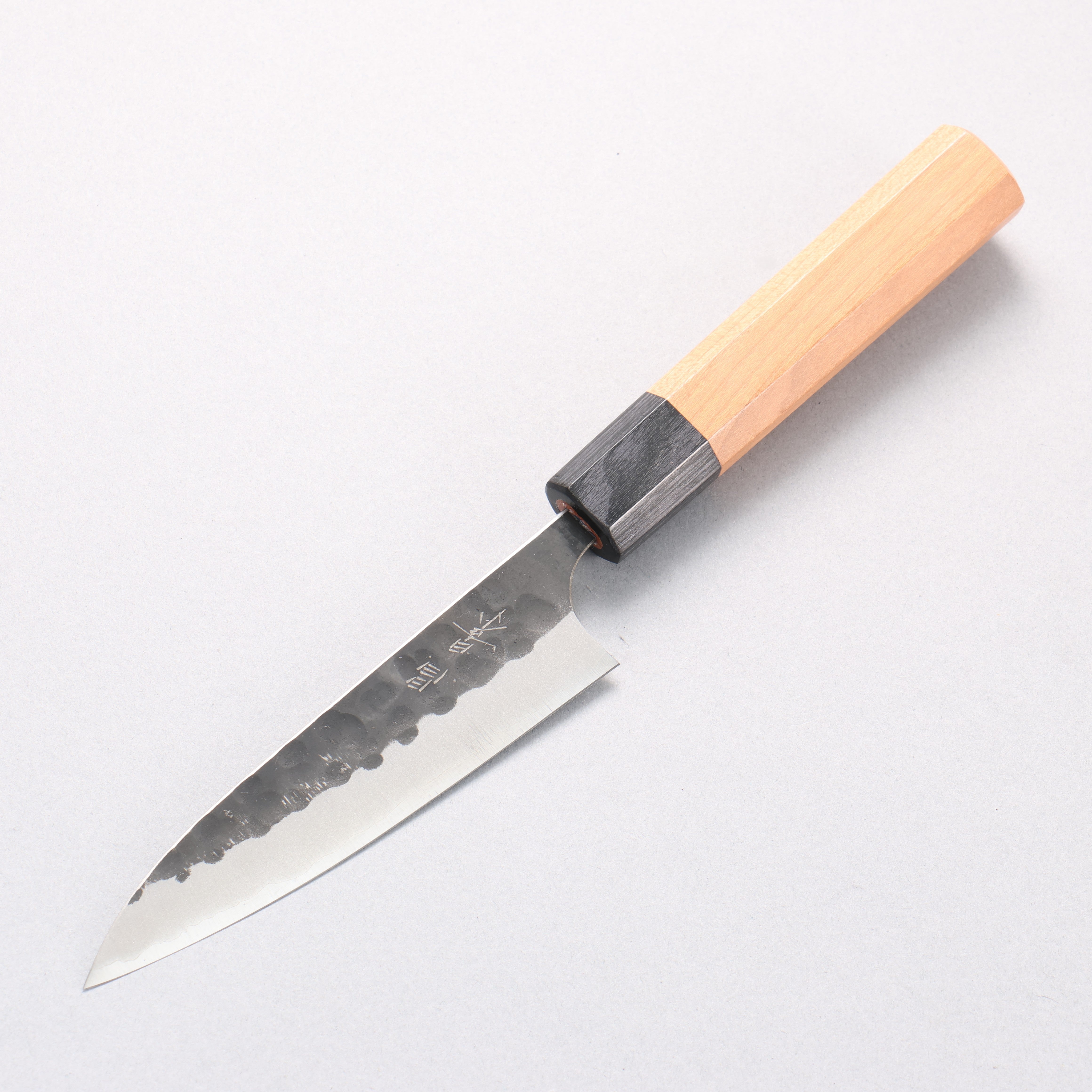 Masakage Koishi Blue Super Kurouchi Petty-Utility 120mm American Cherry Handle - Seisuke Knife