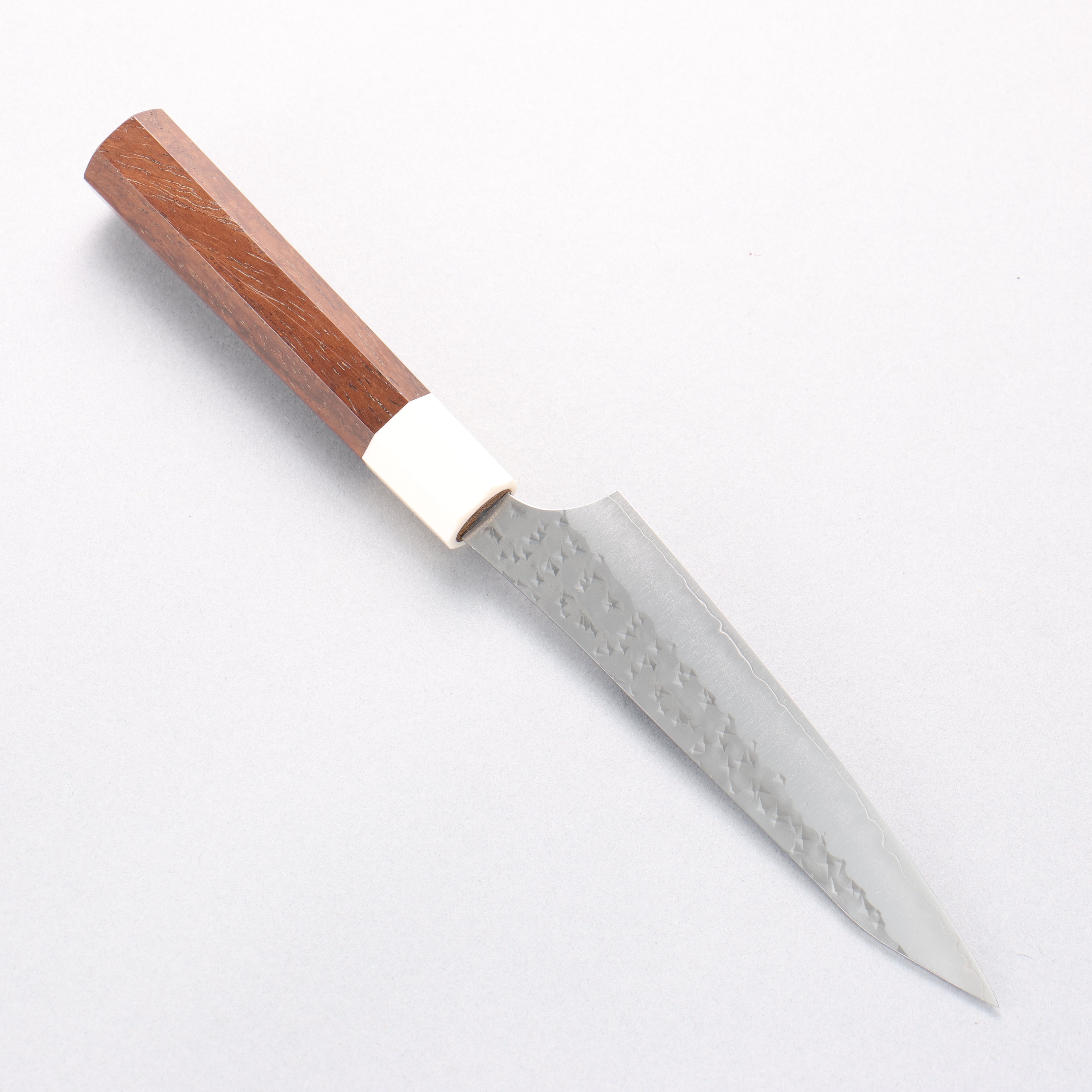 Yu Kurosaki Senko Ei SG2 Hammered Petty-Utility 130mm Walnut (Ferrule: White Resin) Handle - Seisuke Knife
