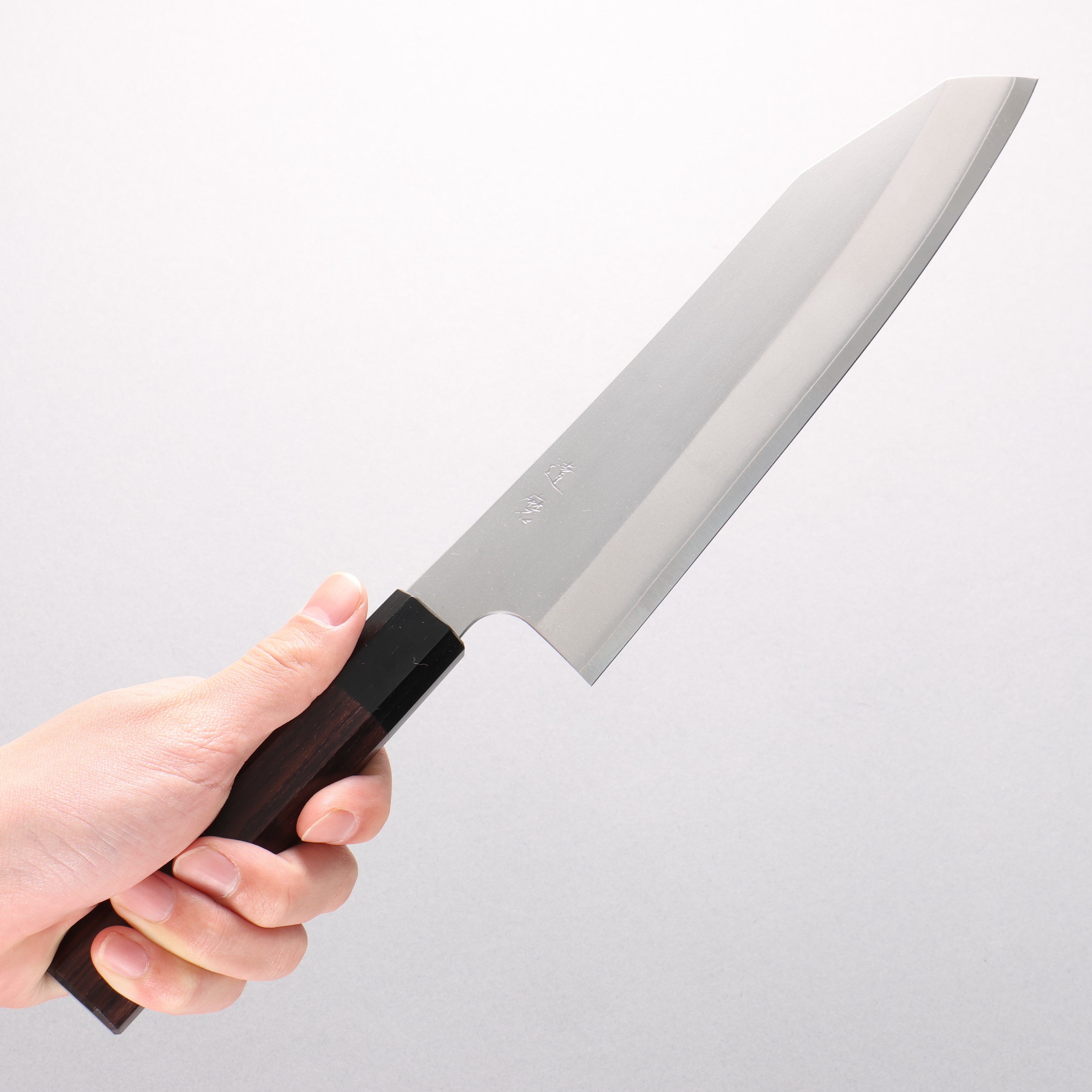 Daruma Silver Steel No.3 Kiritsuke Gyuto 210mm Rosewood & Black Pakkawood Handle - Seisuke Knife