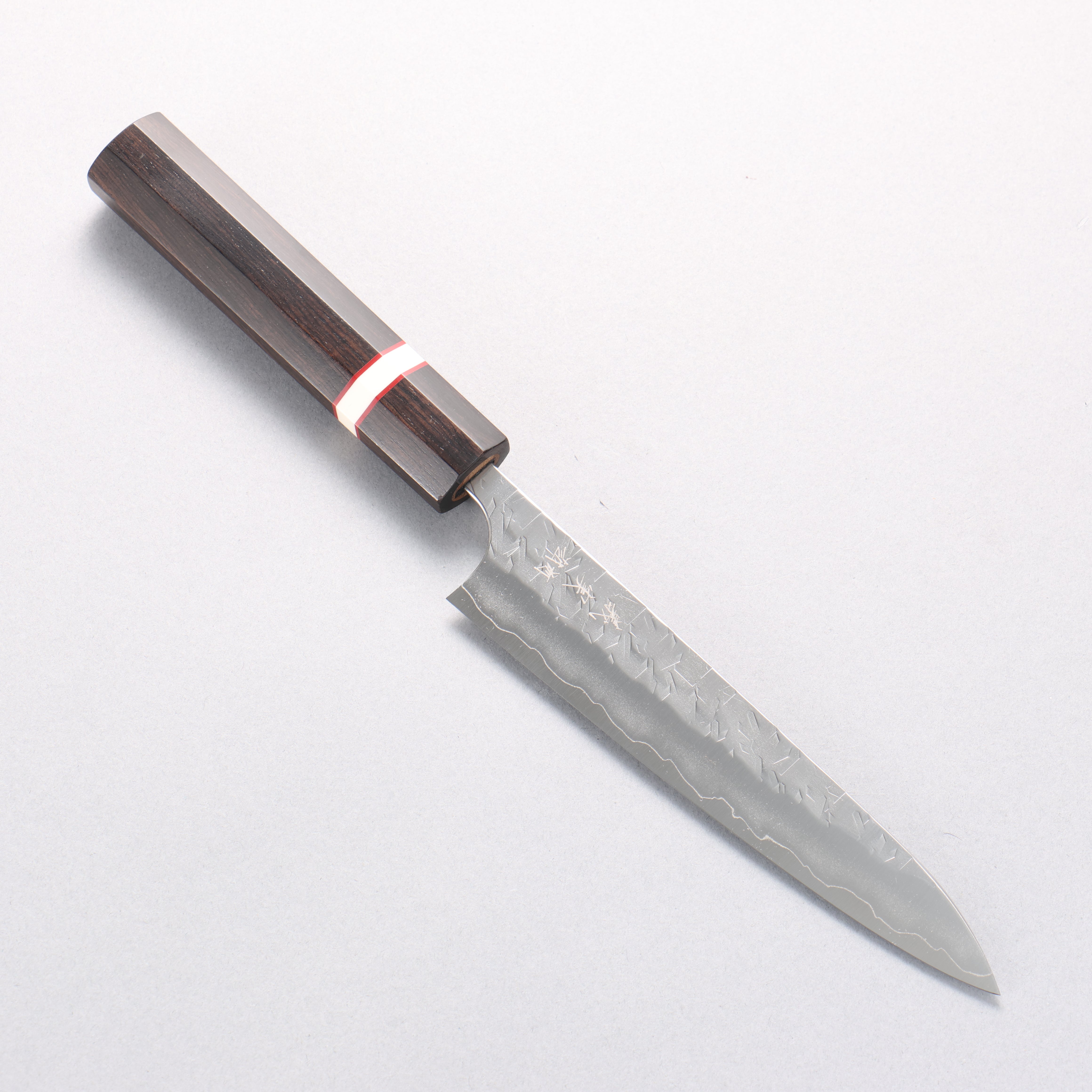 Yoshimi Kato Hyo SG2 Hammered Petty-Utility 150mm Ebony Wood & White Ring Handle - Seisuke Knife