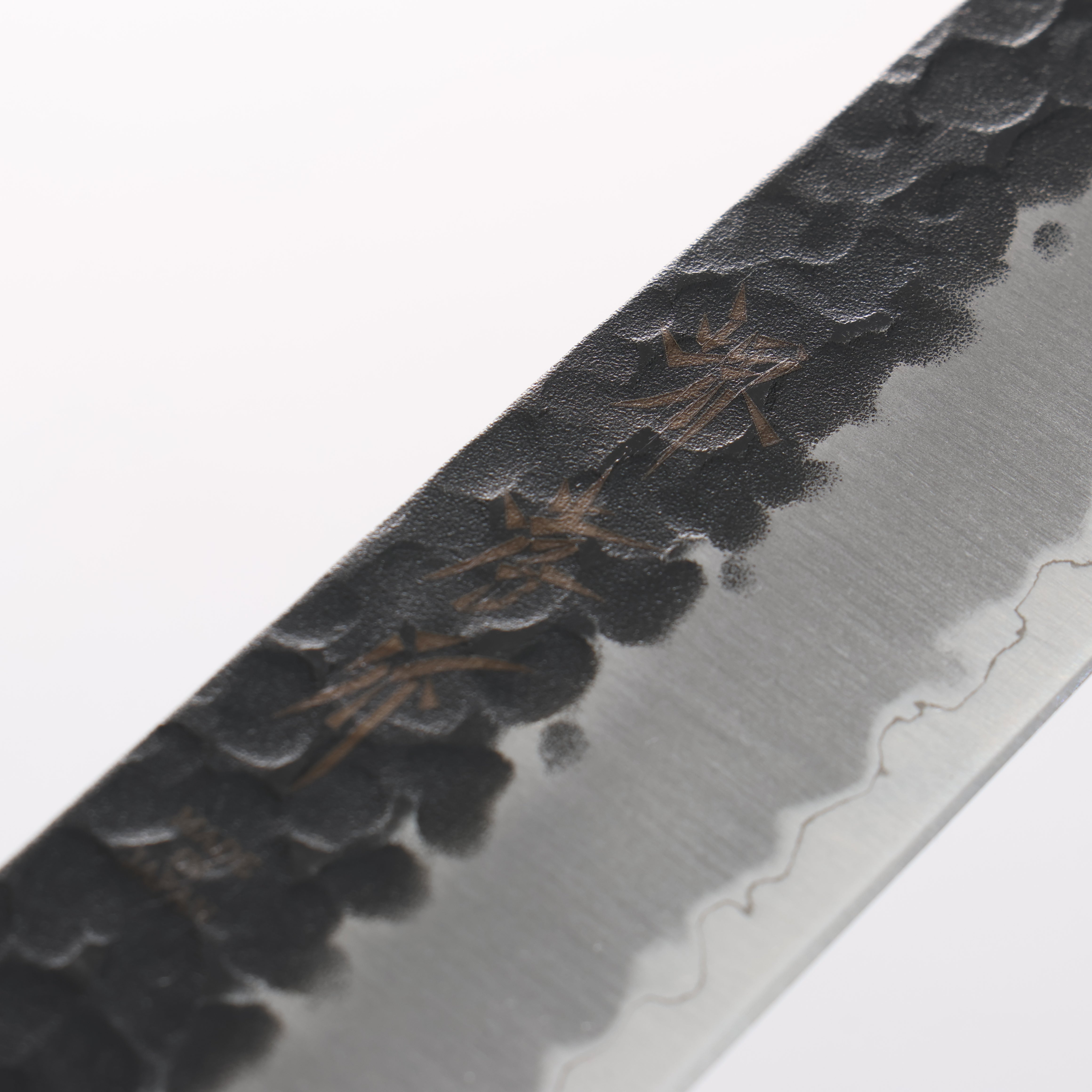 Sakai Takayuki Blue Super Hammered Kurouchi Sujihiki 240mm Keyaki Elm Handle - Seisuke Knife