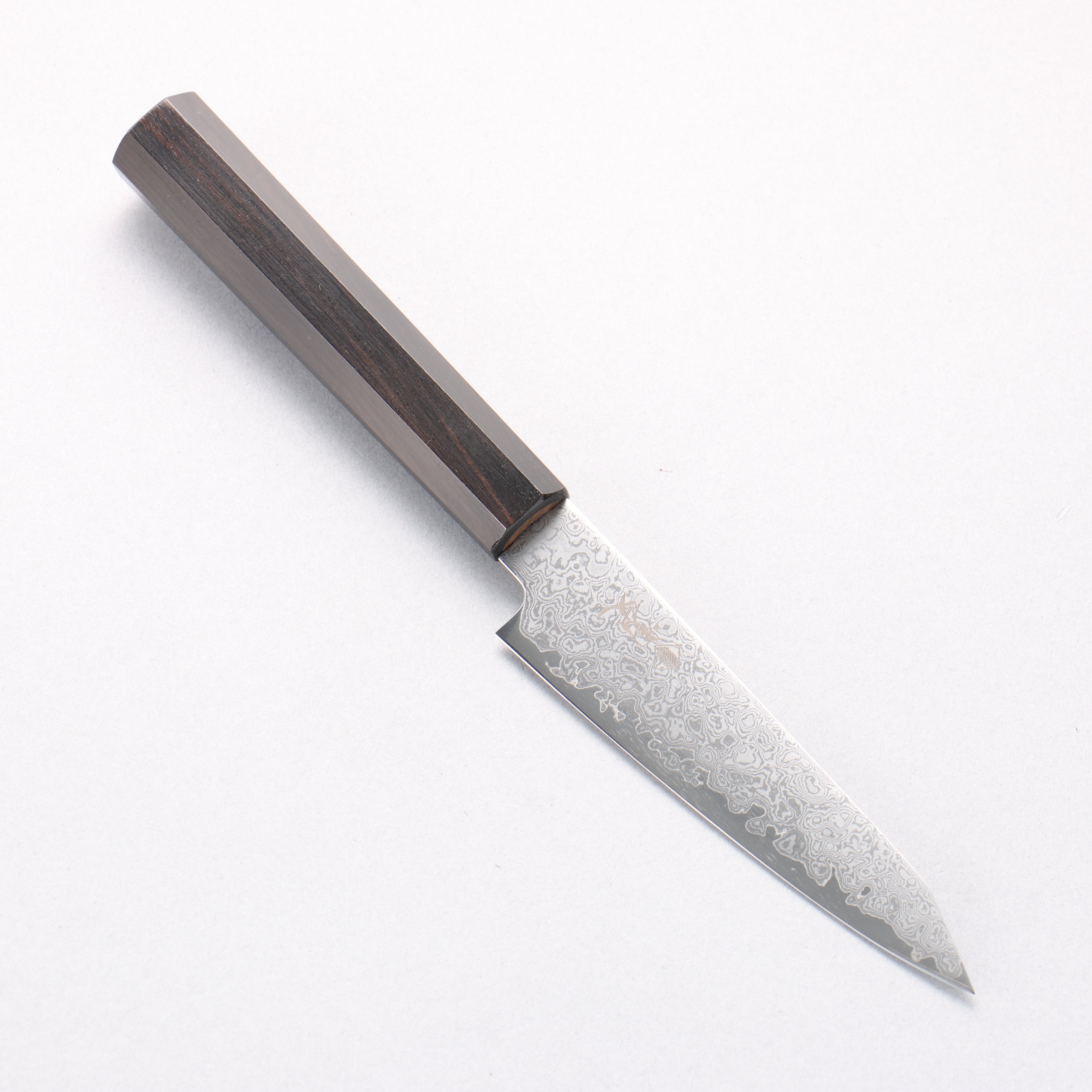 Kanjyo VG10 Damascus Kiritsuke Petty-Utility 120mm Ebony Wood Handle - Seisuke Knife