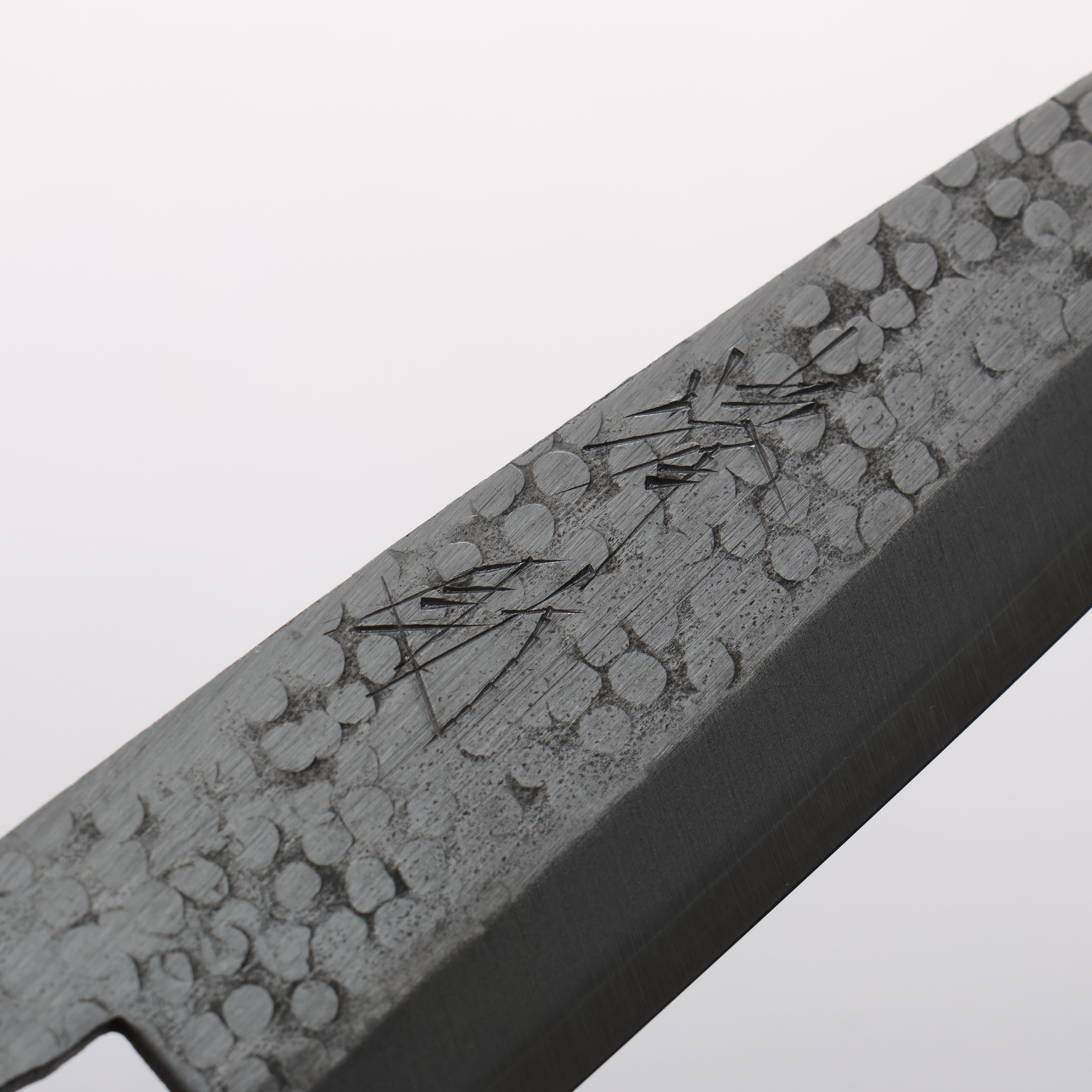 Seisuke Silver Steel No.3 Maru Hammered Petty-Utility 135mm Walnut Handle - Seisuke Knife