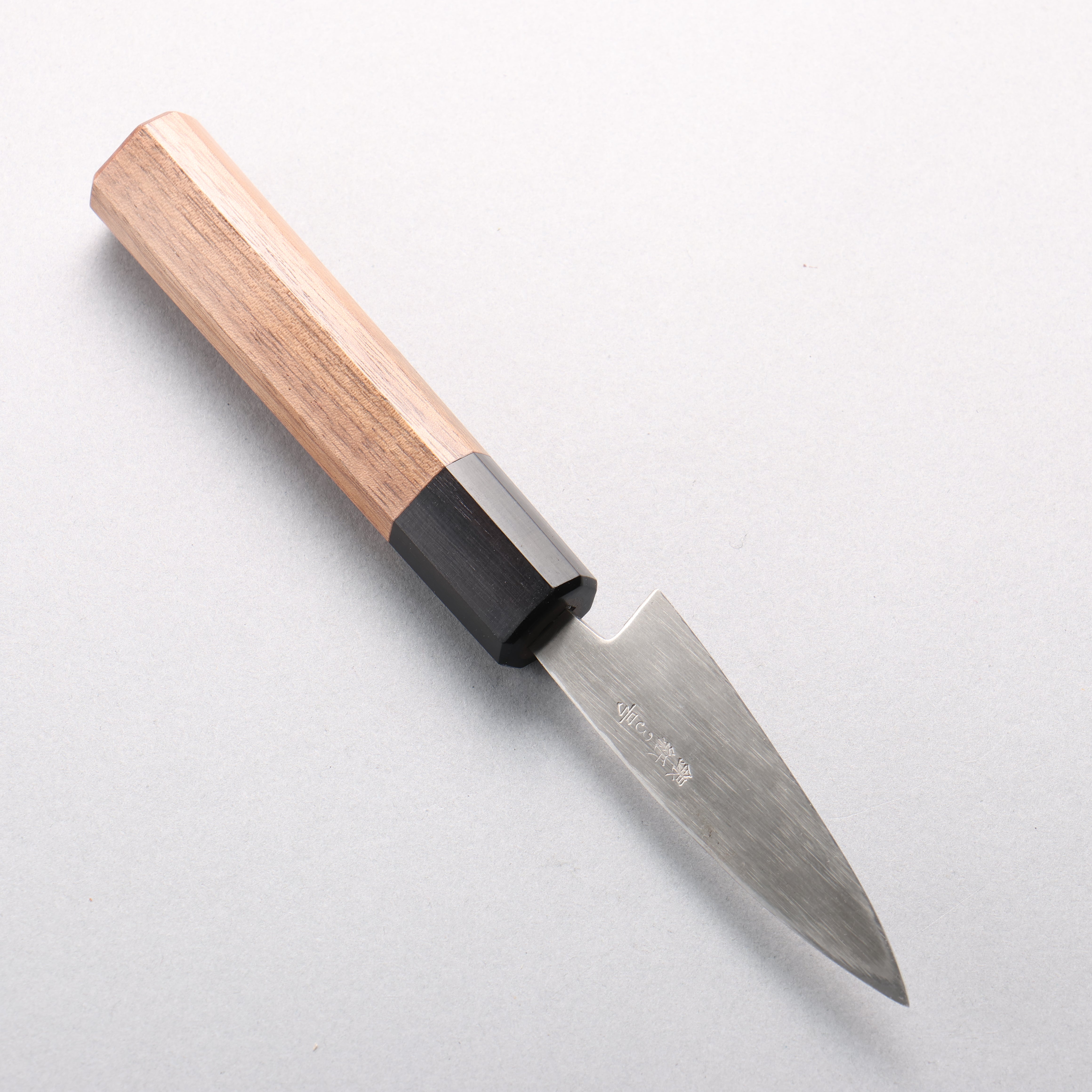 Seisuke Silver Steel No.3 Maru Hammered Ajikiri 75mm Walnut Handle - Seisuke Knife