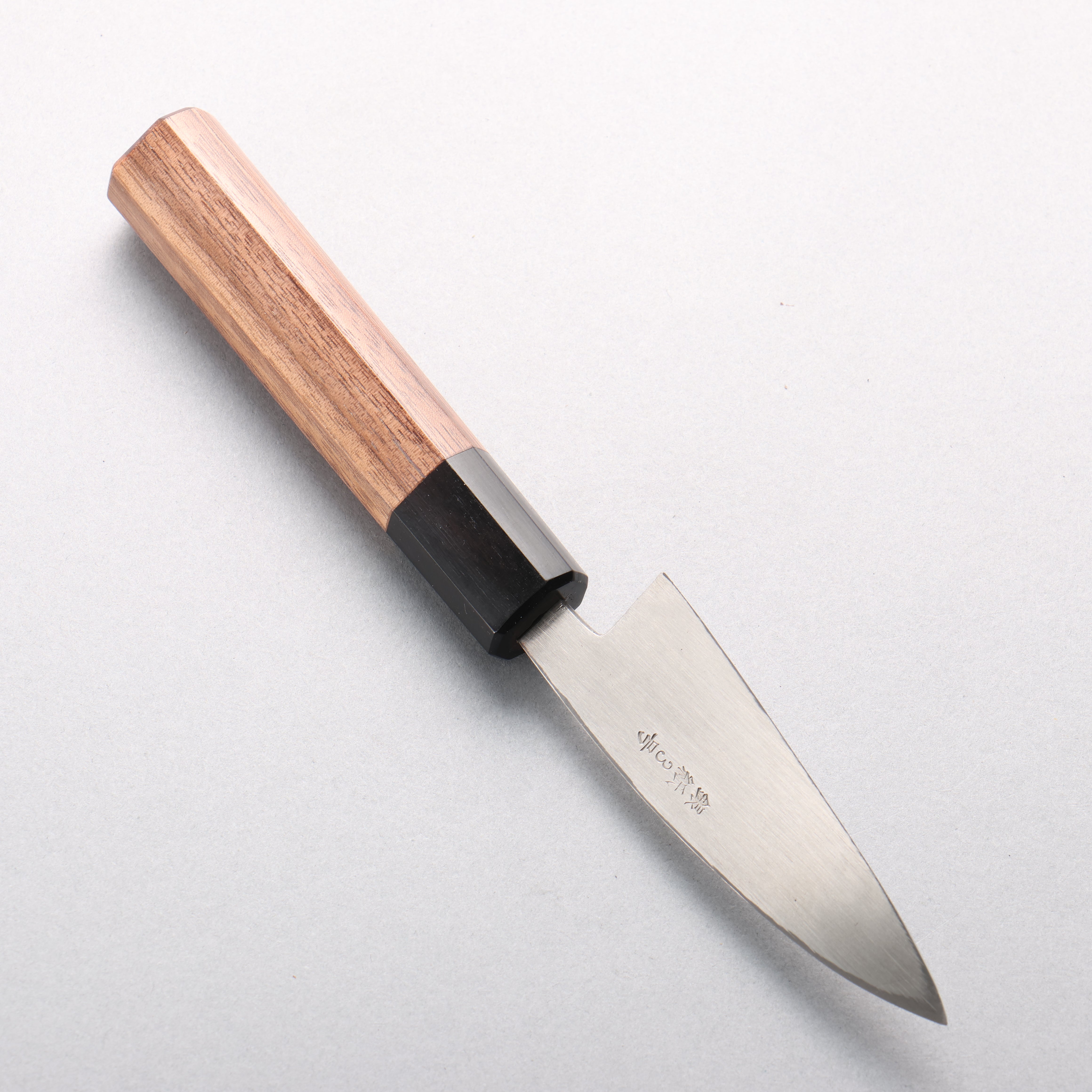 Seisuke Silver Steel No.3 Maru Hammered Ajikiri 90mm Walnut Handle - Seisuke Knife