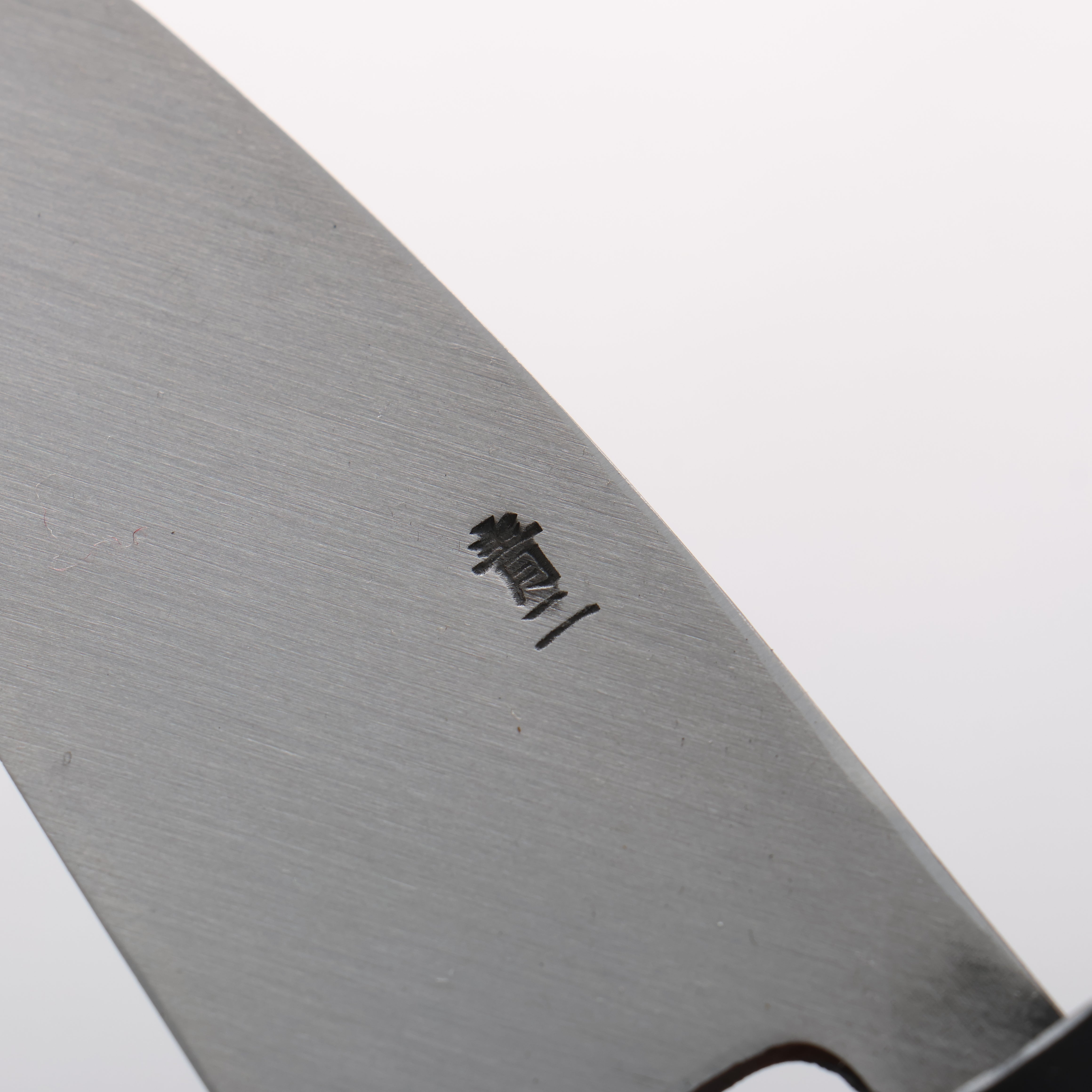 Seisuke Blue Steel No.2 Black Finished Ajikiri 120mm Walnut Handle - Seisuke Knife