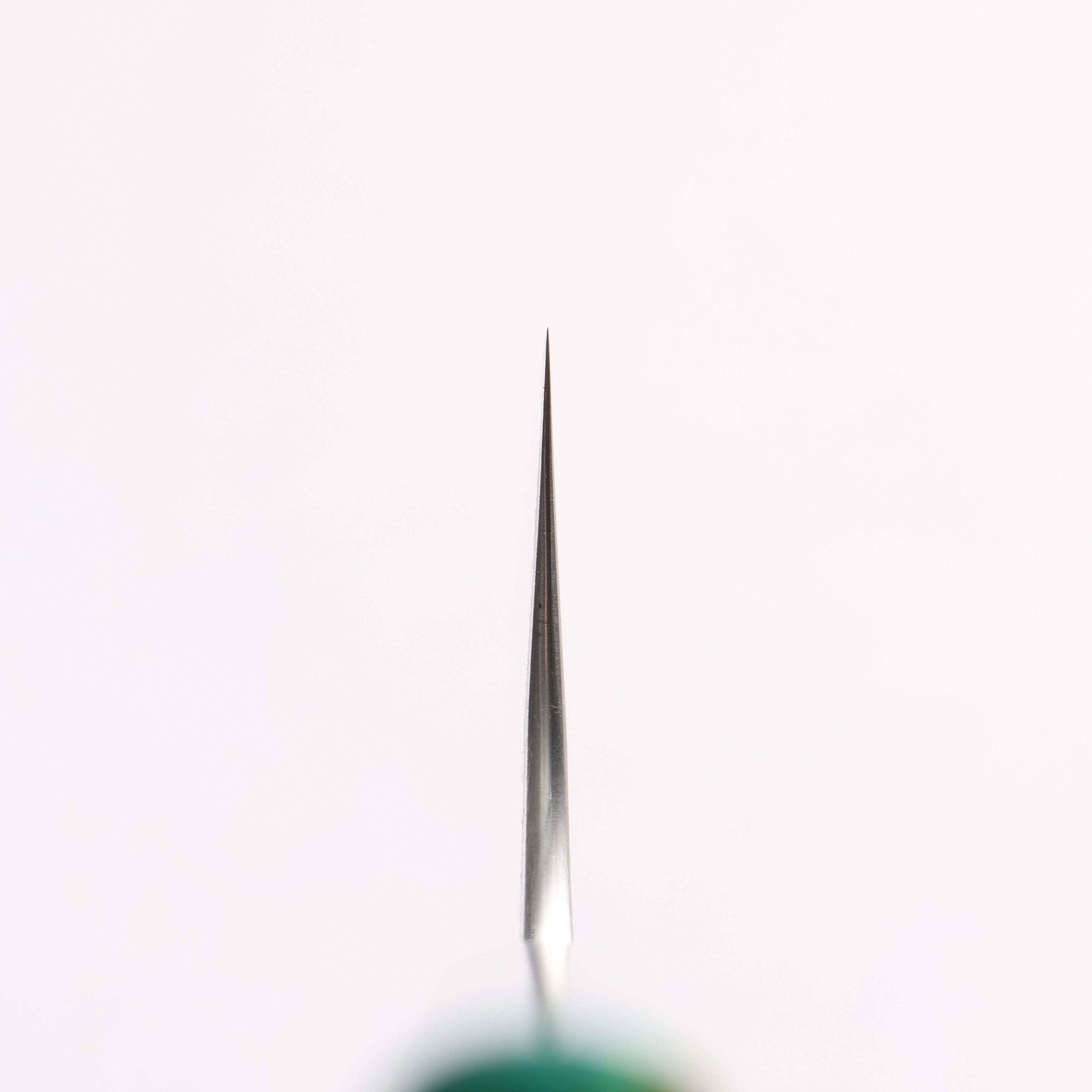Yoshimi Kato Blue Super Nashiji Kiritsuke Gyuto 240mm Stabilized Birch & Emerald Green Resin Handle - Seisuke Knife