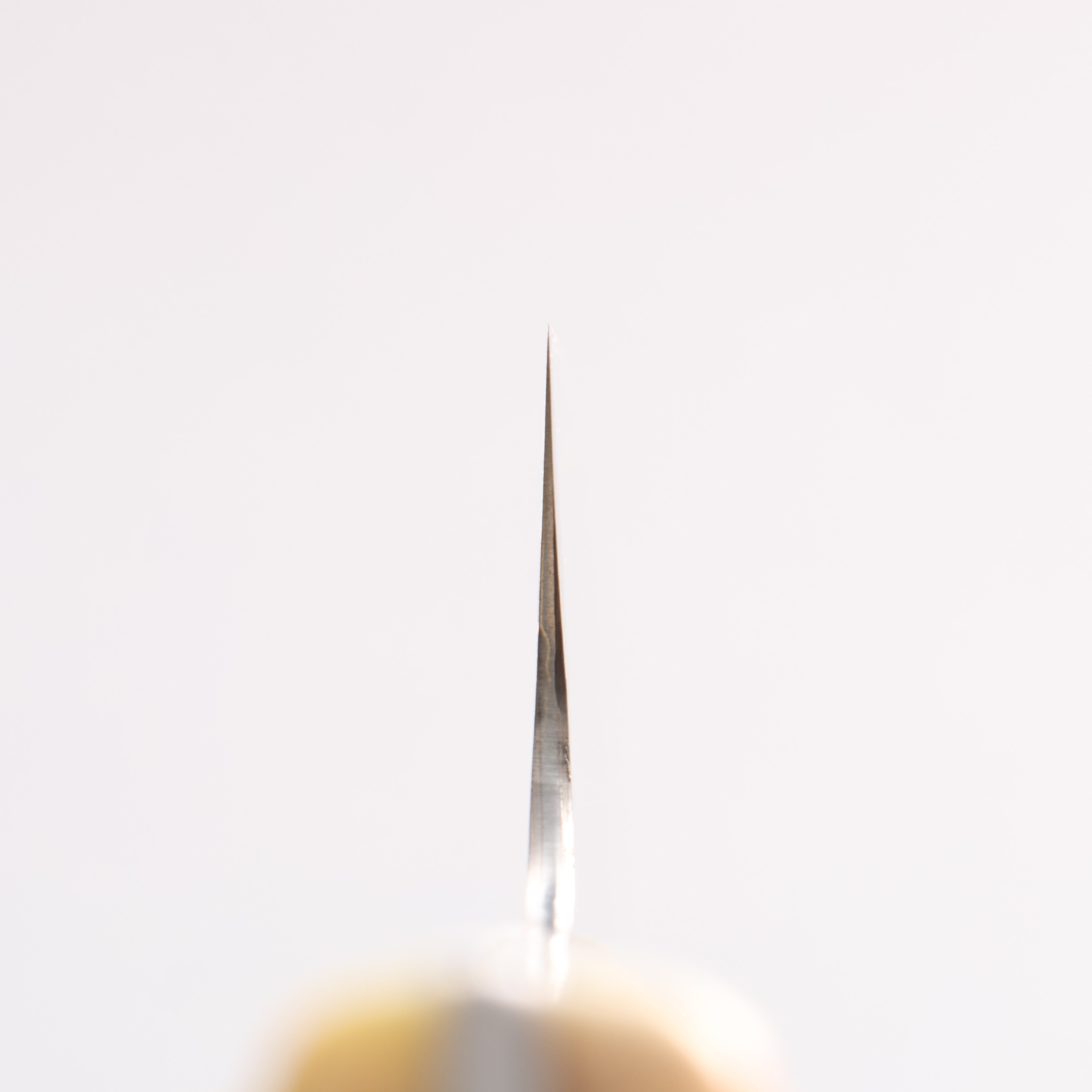 Takeshi Saji Blue Steel No.2 Colored Damascus Bunka 180mm Orange Cow Bone Handle - Seisuke Knife