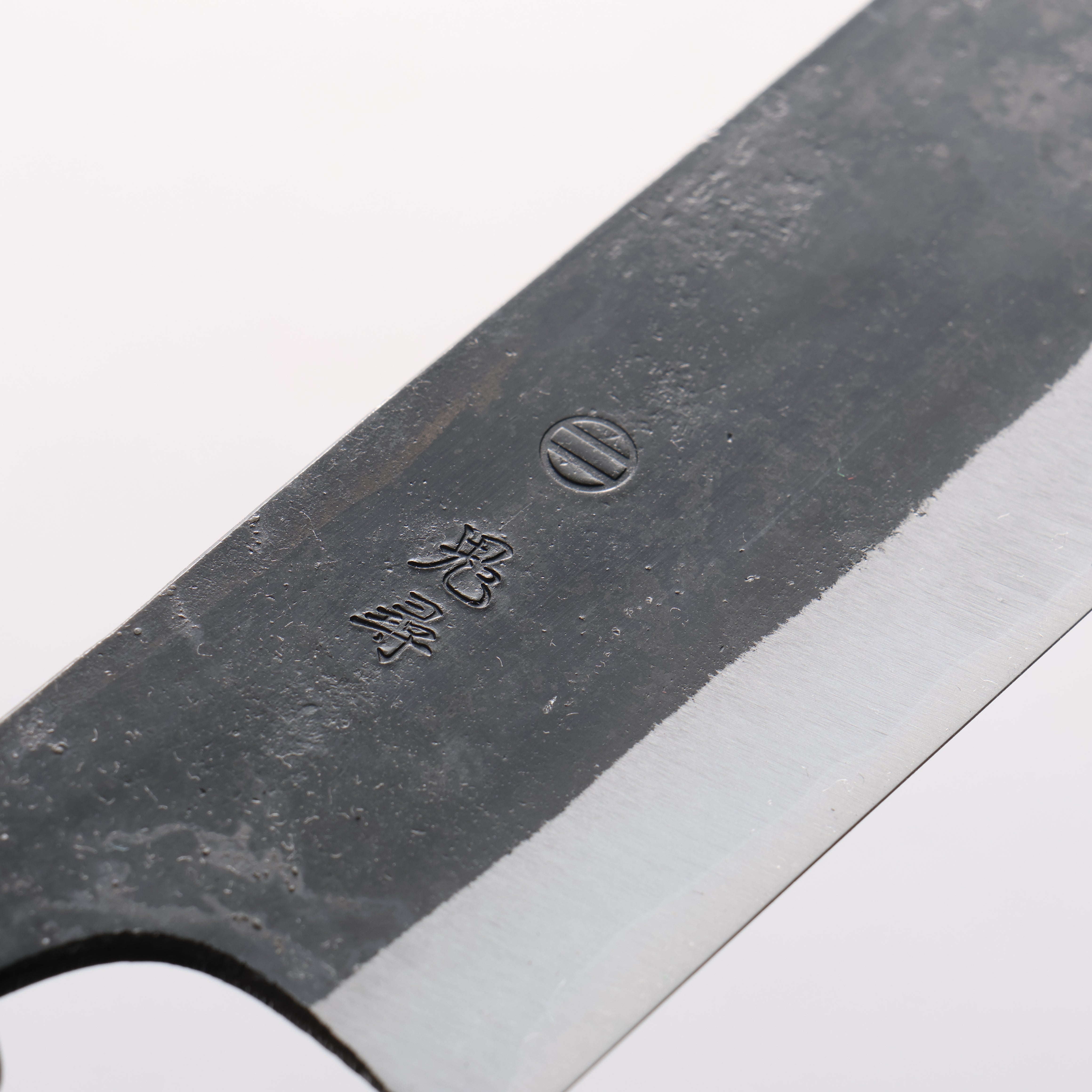 Onihiro White Steel No.1 Black Finished Nakiri 140mm Shitan & Black Pakkawood Handle - Seisuke Knife
