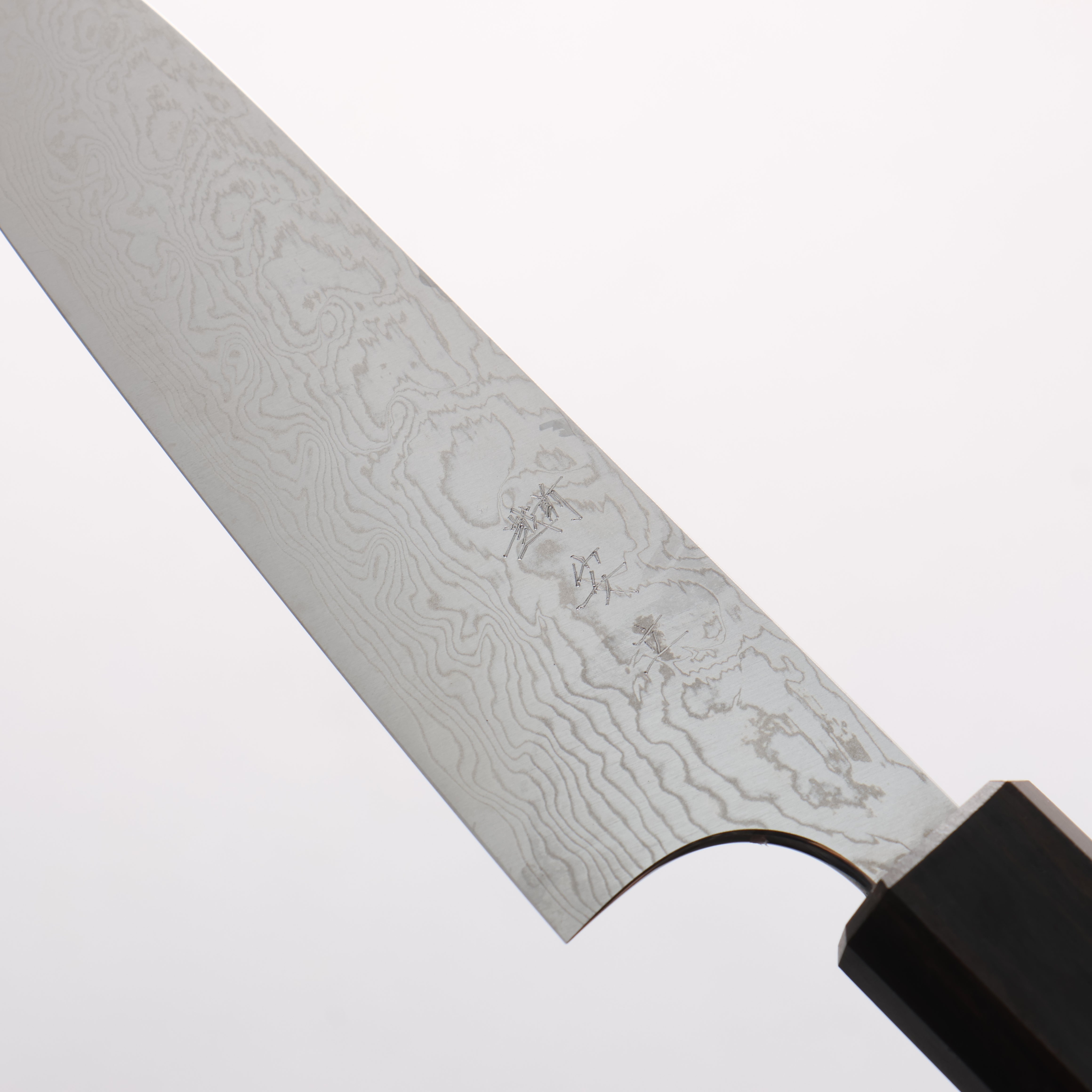 Anryu VG10 Migaki Damascus Petty-Utility 120mm Olive Wood Handle - Seisuke Knife
