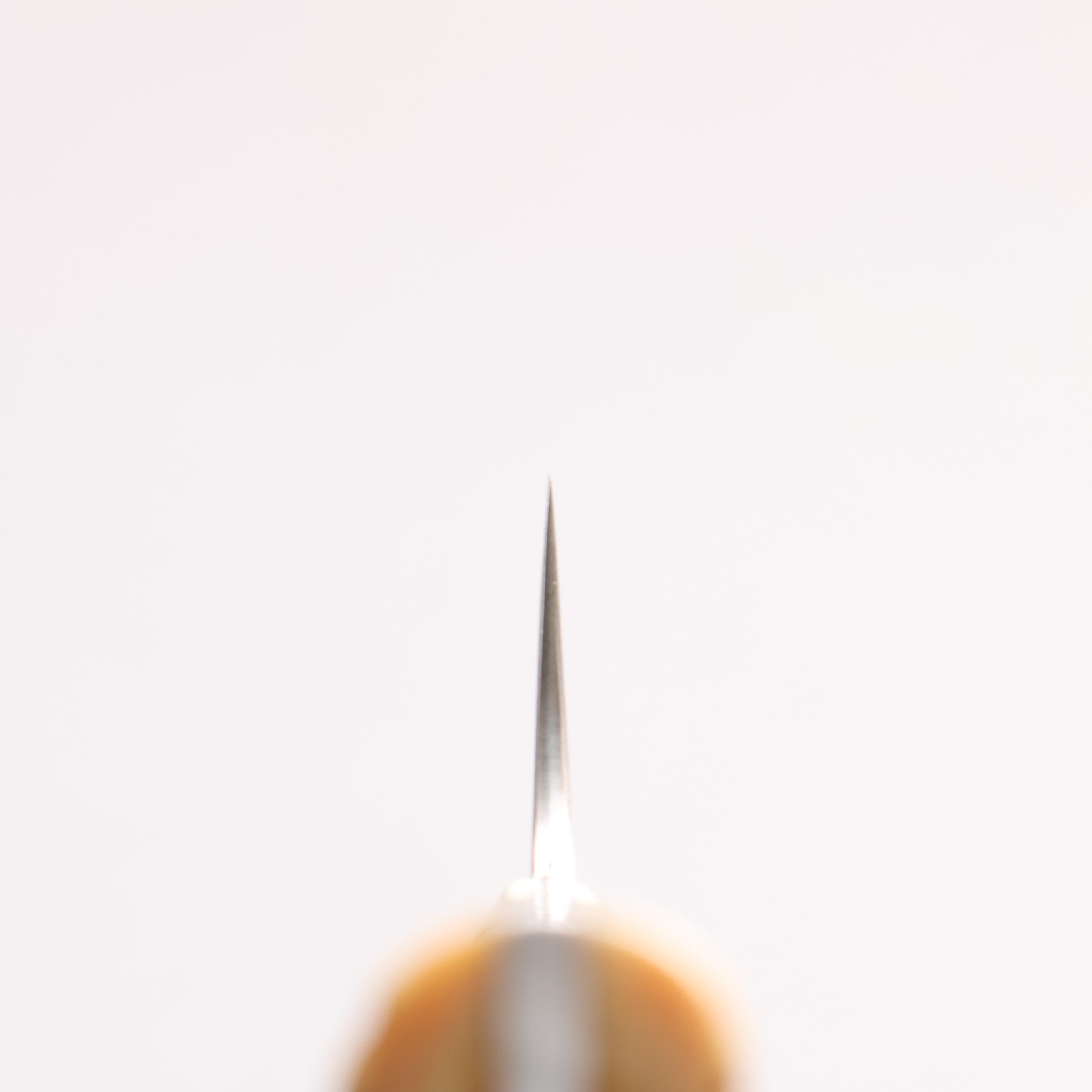 Takeshi Saji Blue Steel No.2 Colored Damascus Gyuto 180mm Orange Cow Bone Handle - Seisuke Knife