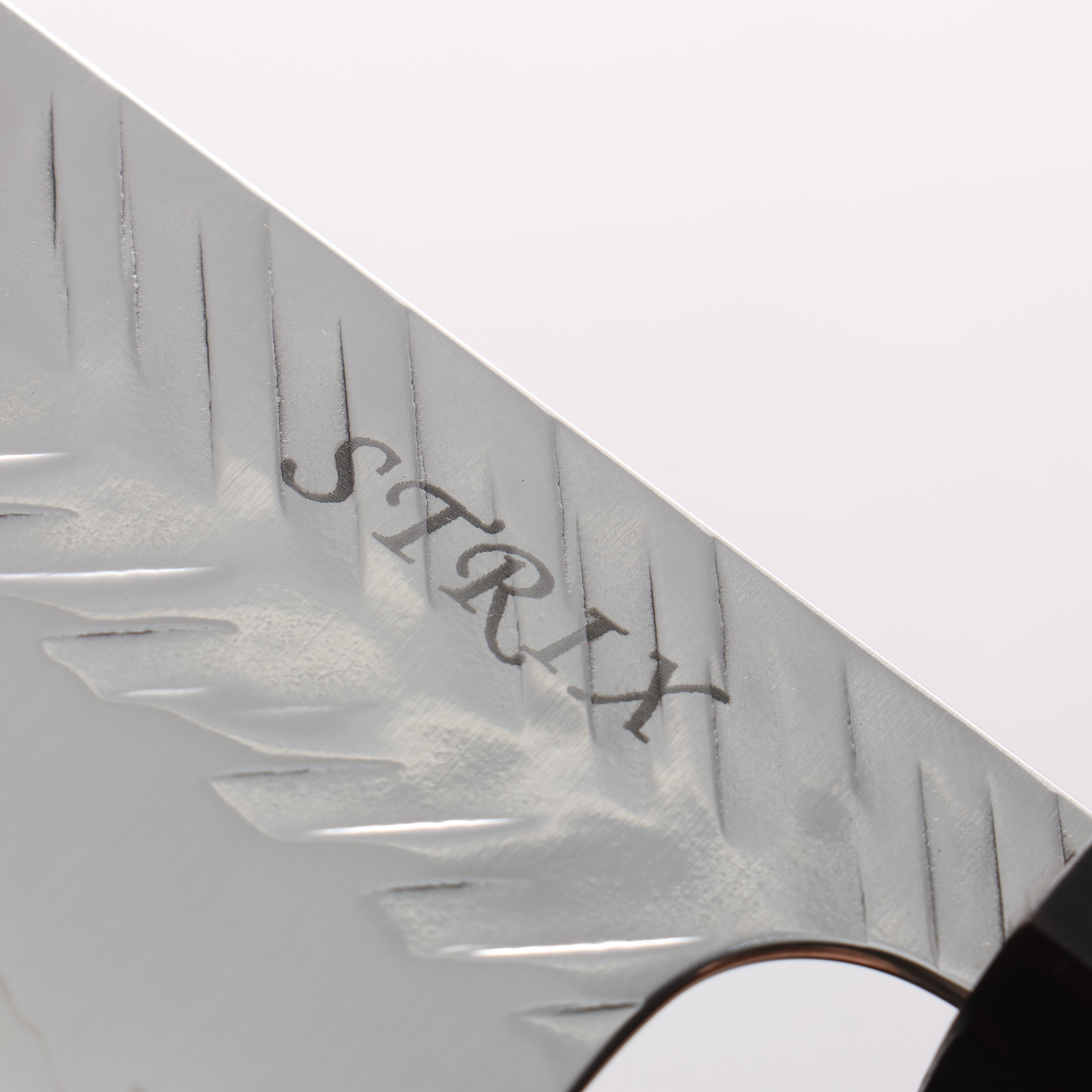 Yoshimi Kato SPG STRIX V-Hammered Nakiri 165mm Ebony Wood & Blue Ring Handle - Seisuke Knife