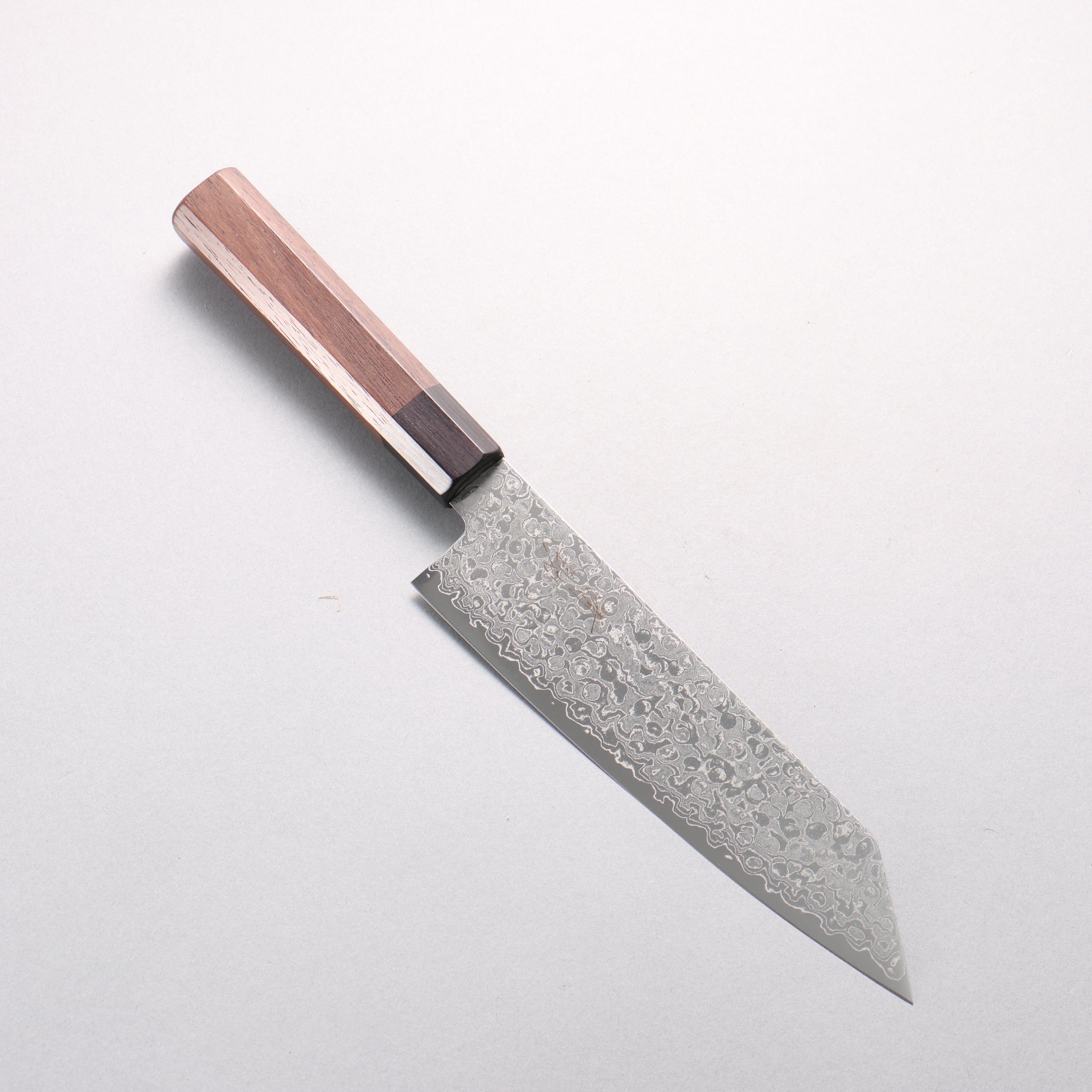 Seisuke AUS10 Damascus Migaki Kiritsuke Santoku 180mm Shitan & Black Pakkawood Handle - Seisuke Knife