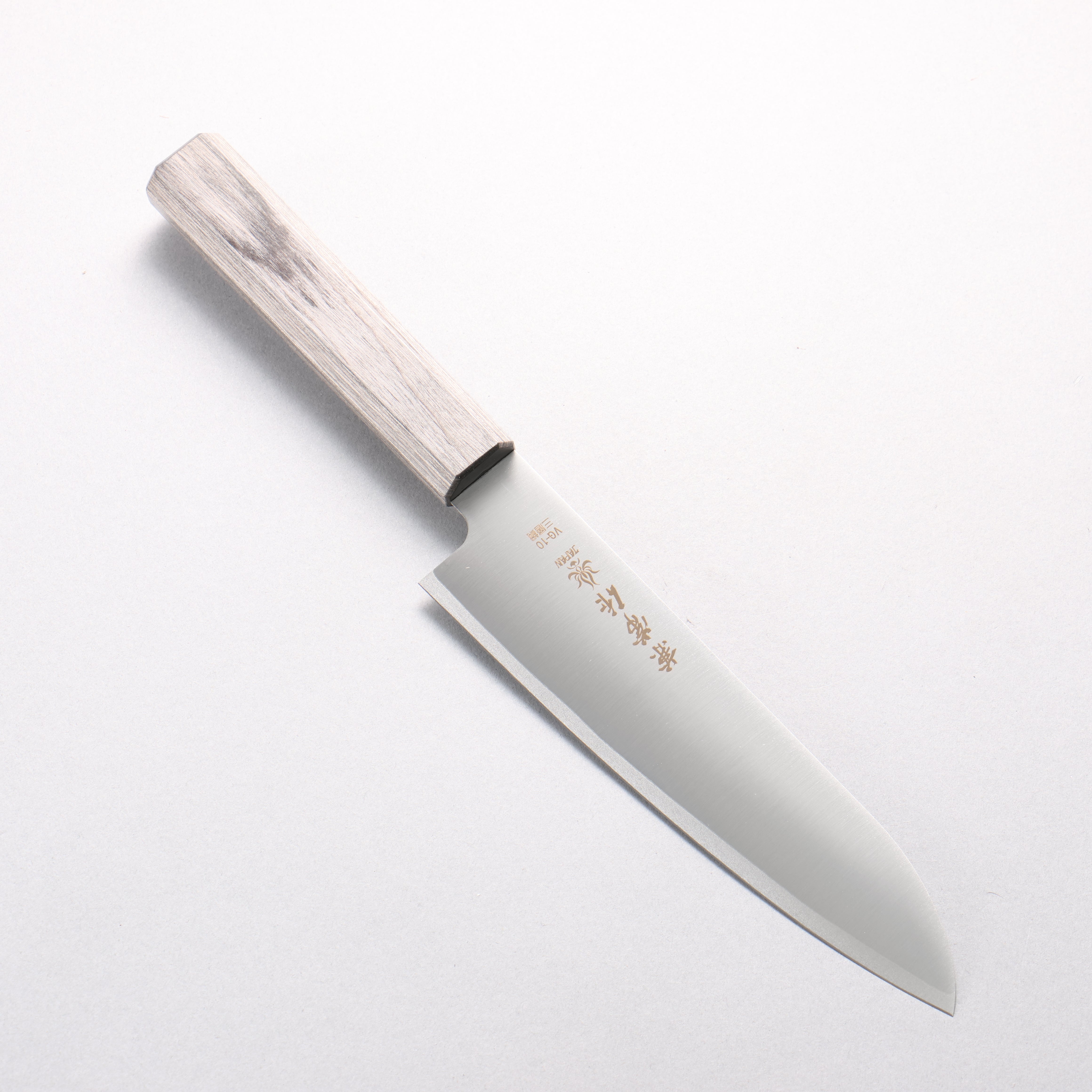Kanetsune VG10 Santoku 180mm Gray Pakkawood Handle - Seisuke Knife