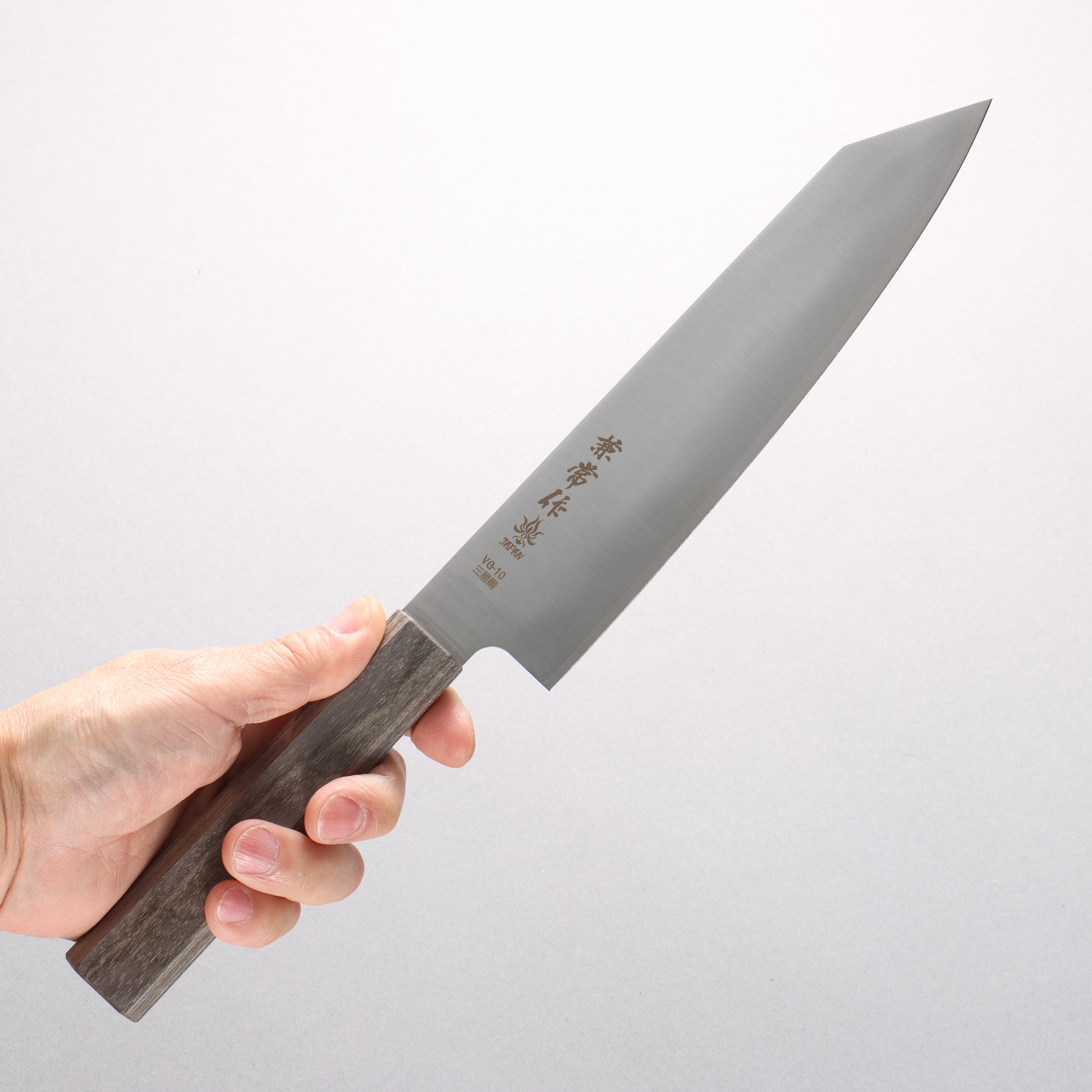 Kanetsune VG10 Kiritsuke Gyuto 210mm Gray Pakkawood Handle - Seisuke Knife