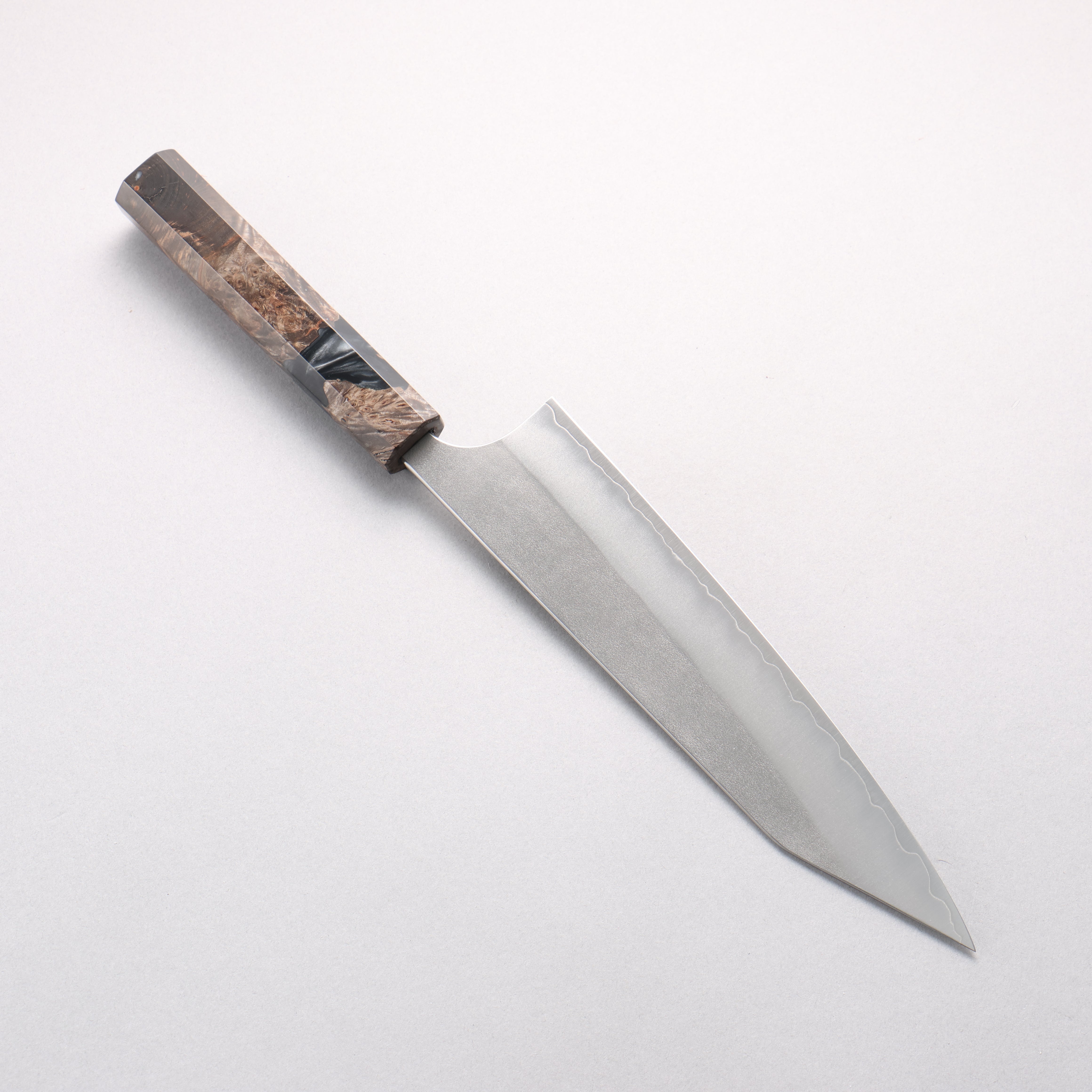 Yoshimi Kato SG2 Nashiji Kiritsuke Gyuto 210mm Stabilized Birch & Black Resin Handle - Seisuke Knife