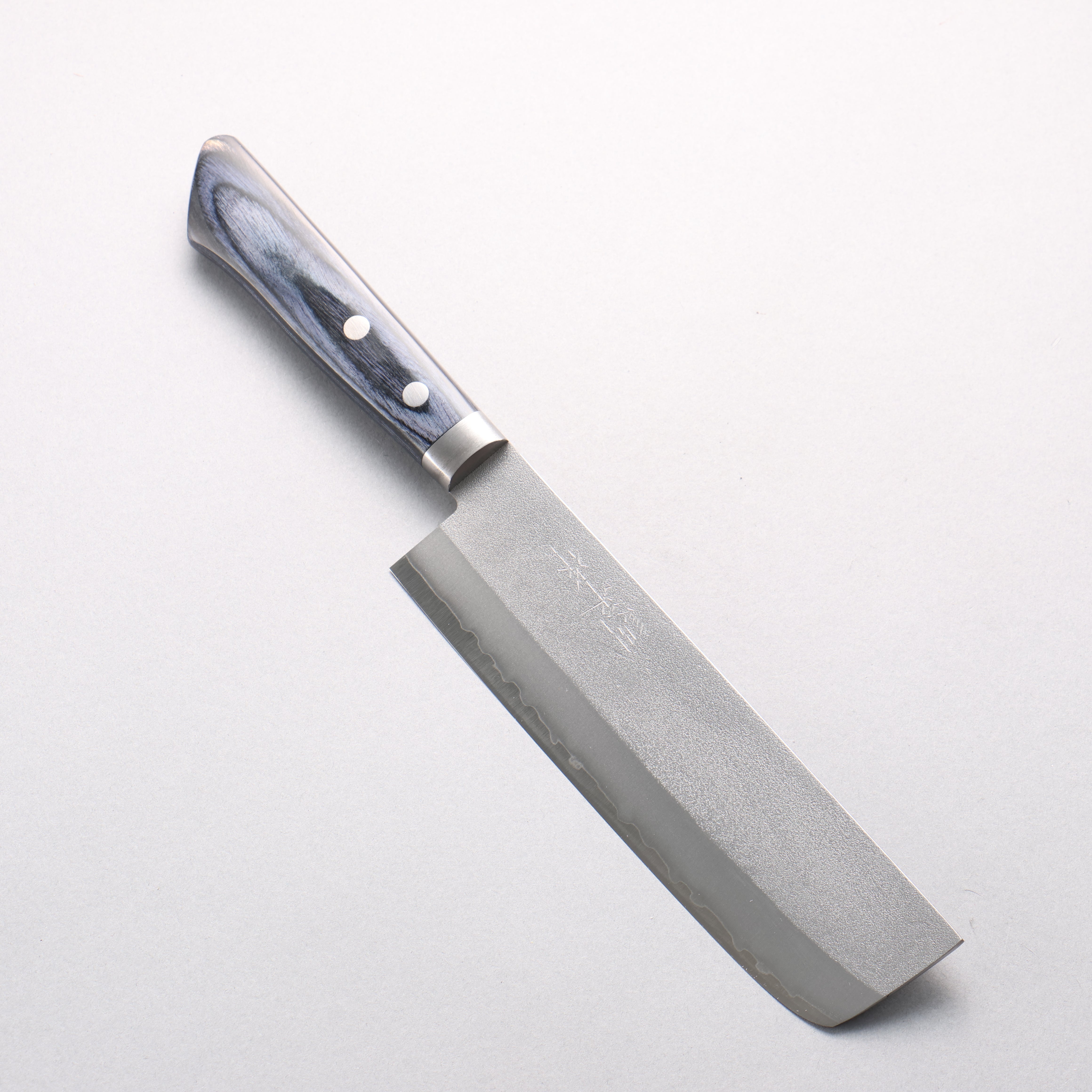 Kunihira VG1 Nashiji Usuba 165mm Navy Blue Pakkawood Handle - Seisuke Knife