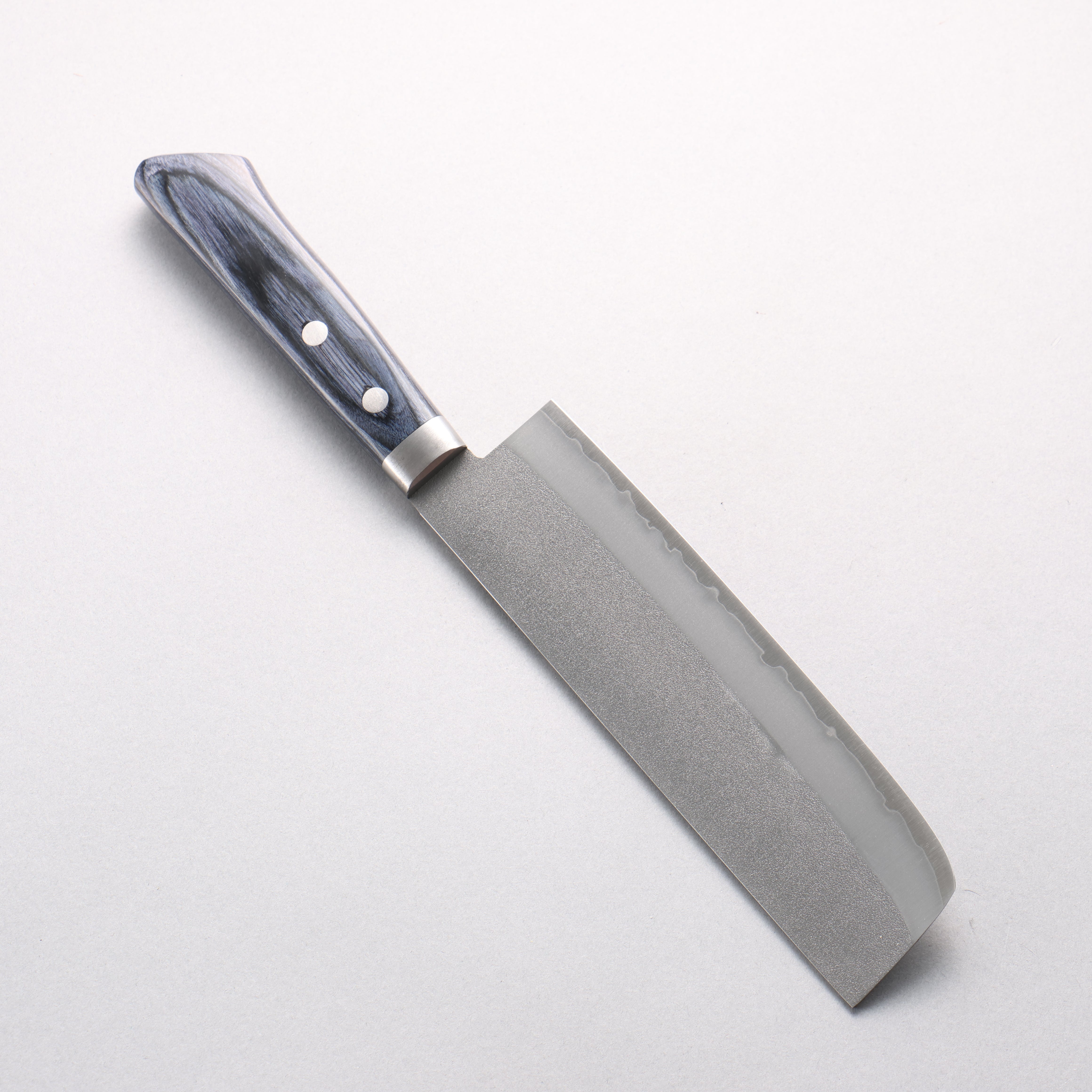 Kunihira VG1 Nashiji Usuba 165mm Navy Blue Pakkawood Handle - Seisuke Knife