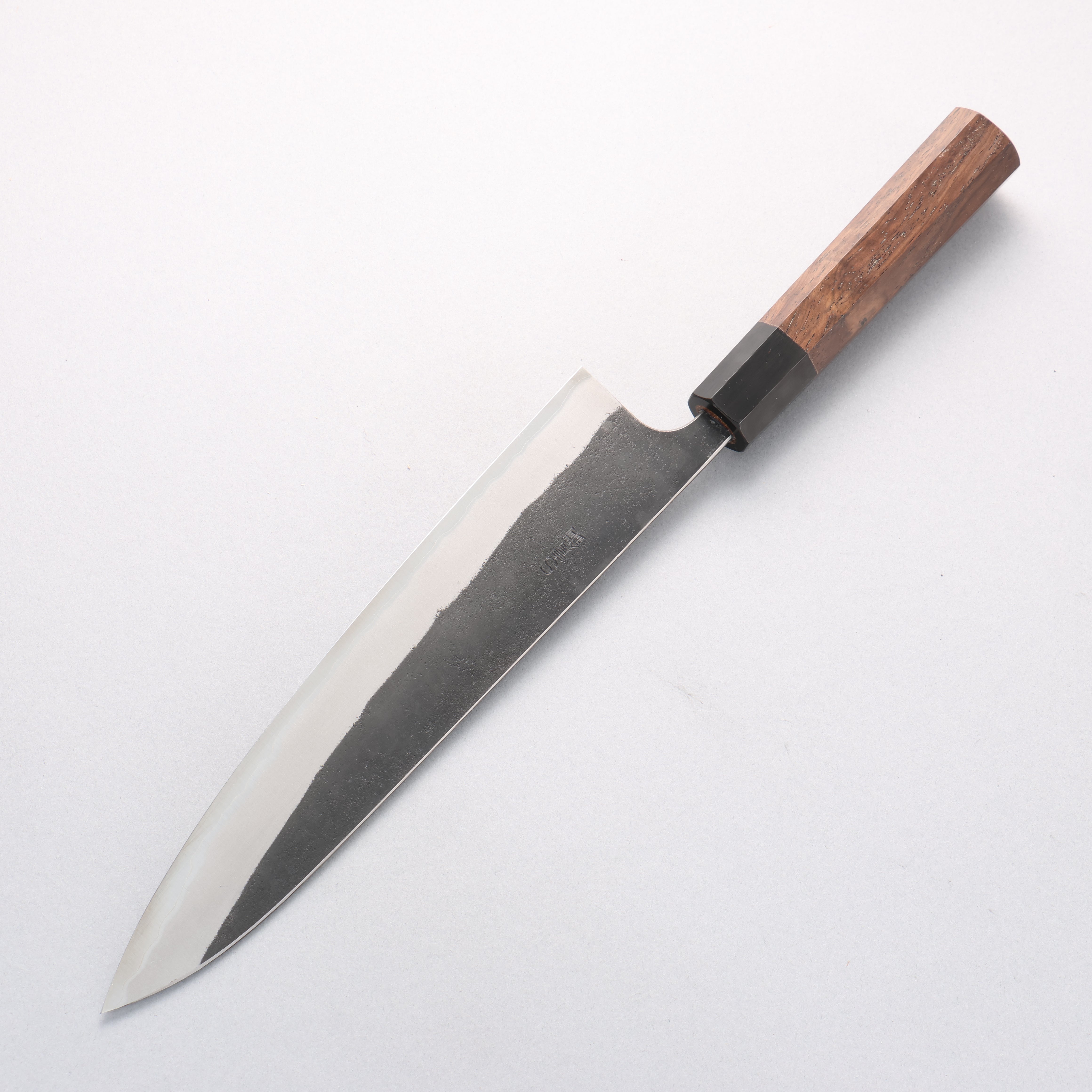 Nao Yamamoto Blue Super Kurouchi Gyuto 240mm Walnut Handle - Seisuke Knife