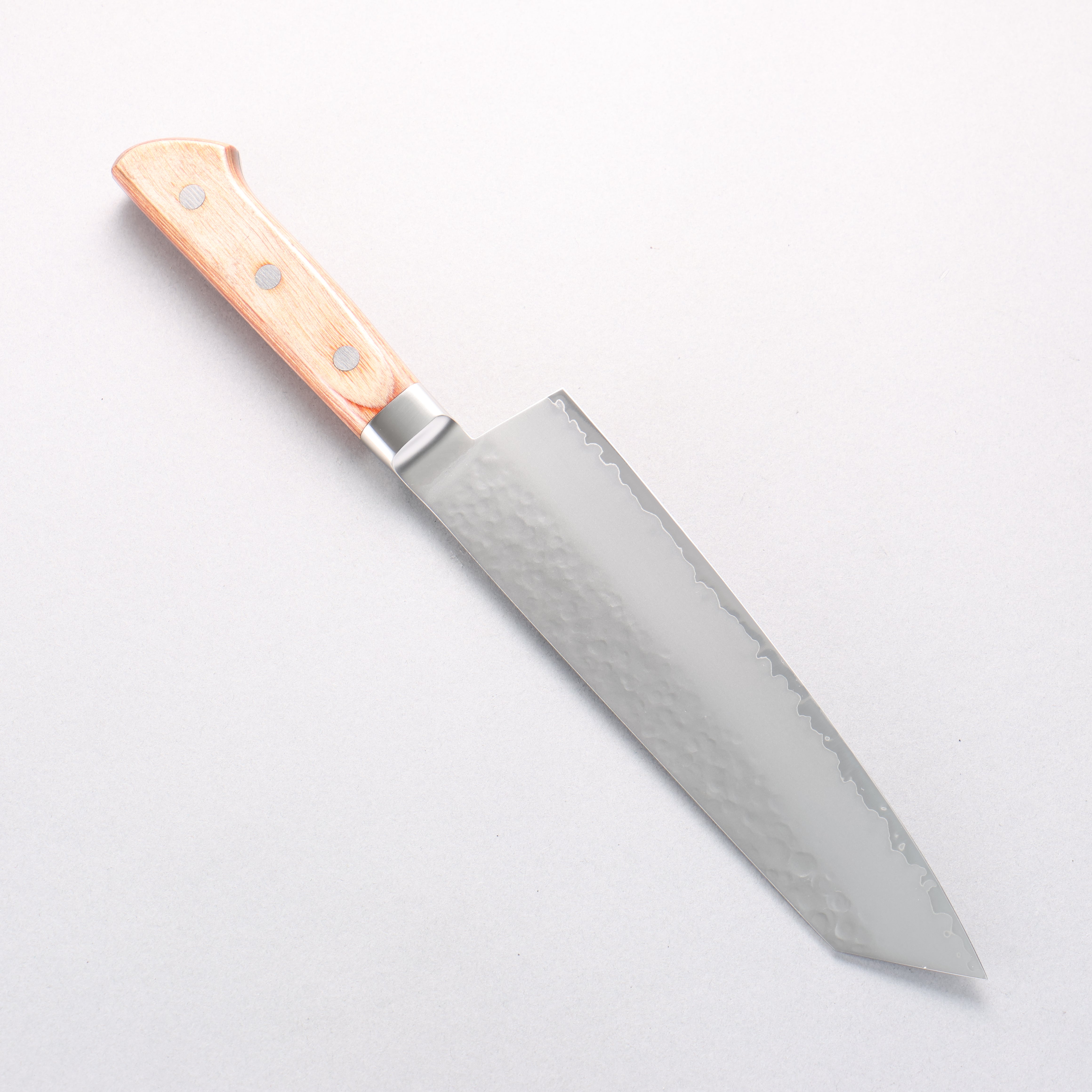 Sakai Takayuki VG5 Hammered Kiritsuke Gyuto 190mm Brown Pakkawood Handle - Seisuke Knife