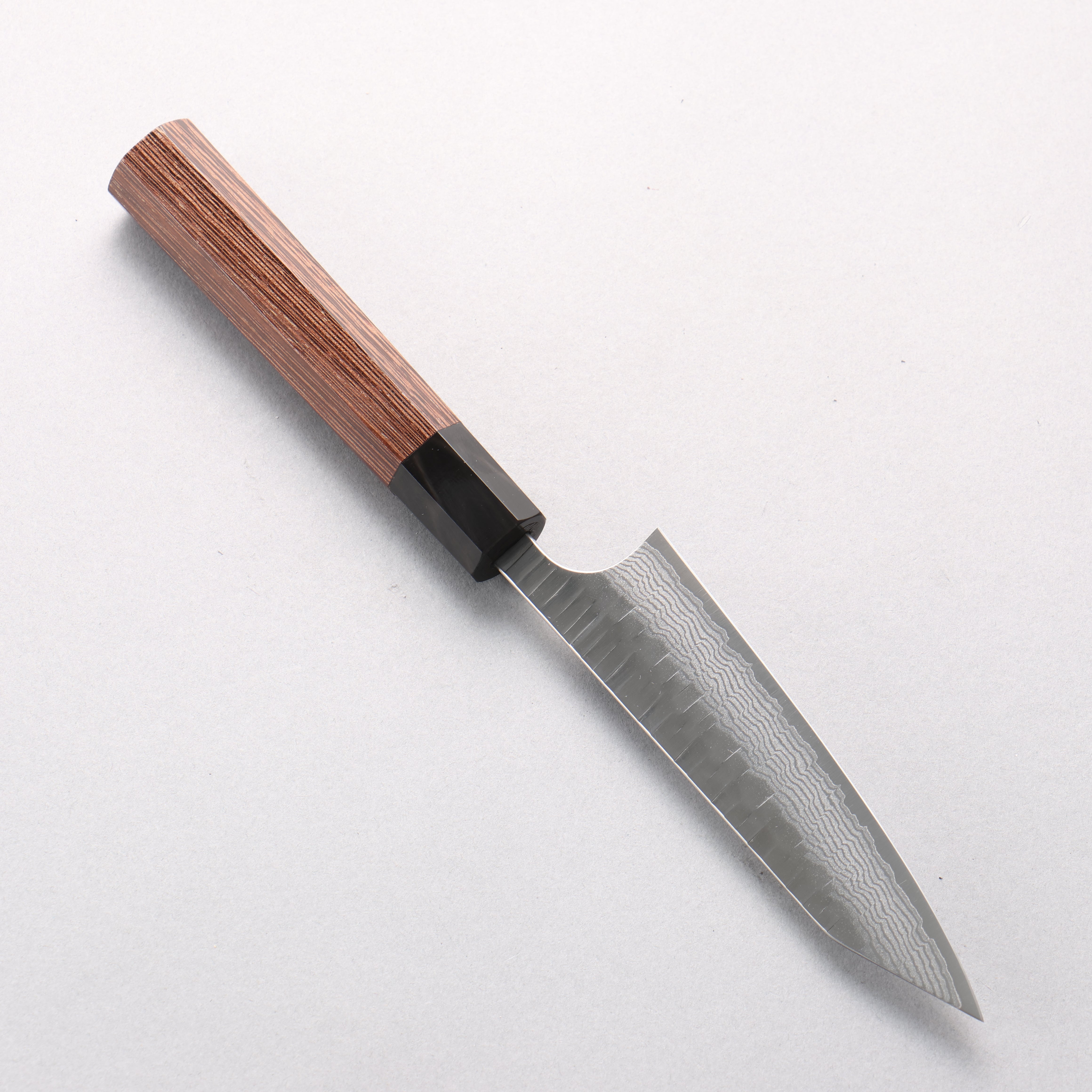 Yoshimi Kato Kasuri VG-XEOS Hammered Damascus Kiritsuke Petty-Utility 120mm Wenge Handle - Seisuke Knife