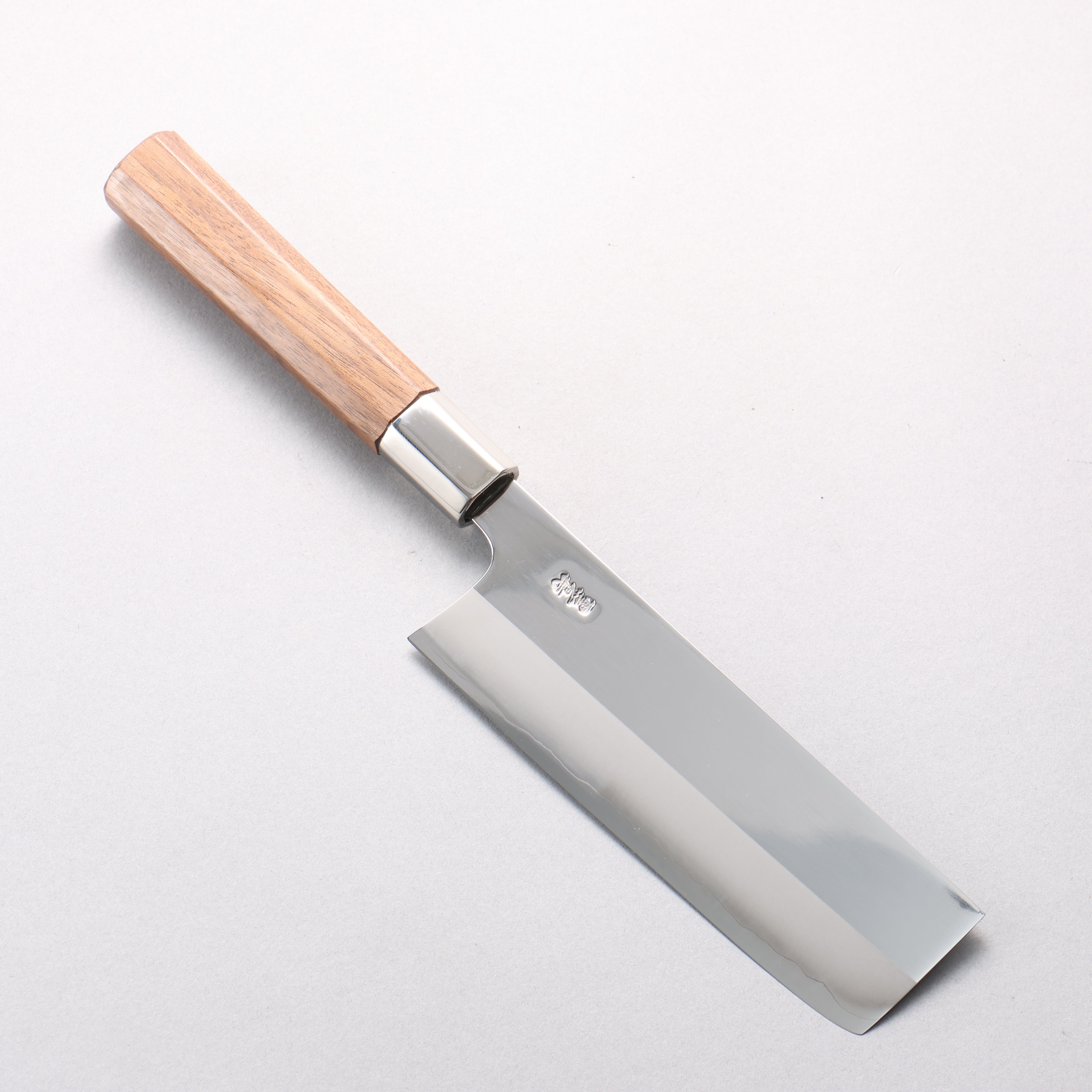 Kurotori Silver Steel No.3 Migaki Nakiri 150mm Walnut Handle - Seisuke Knife