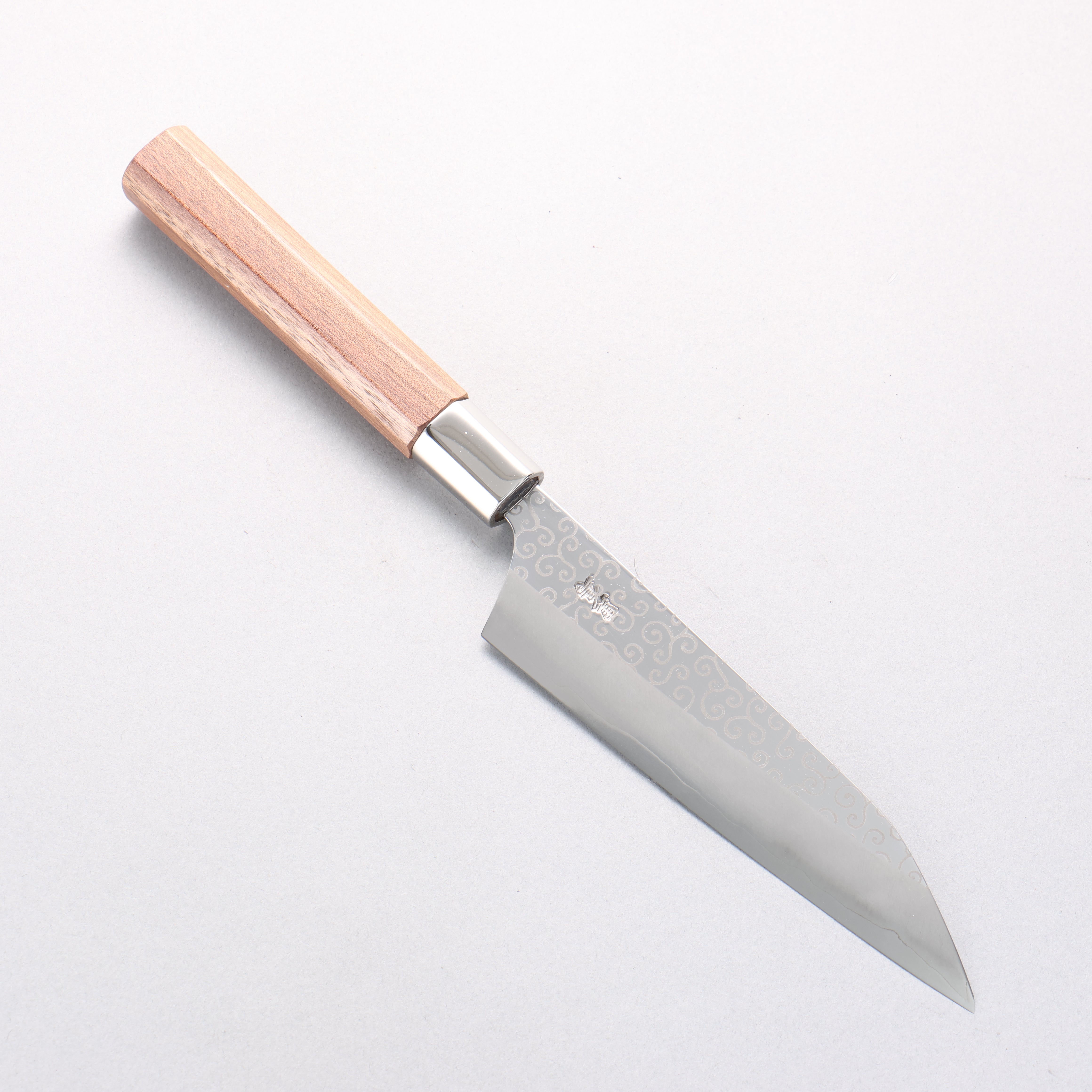Kurotori Silver Steel No.3 Migaki Karakusa Petty-Utility 150mm Walnut Handle - Seisuke Knife