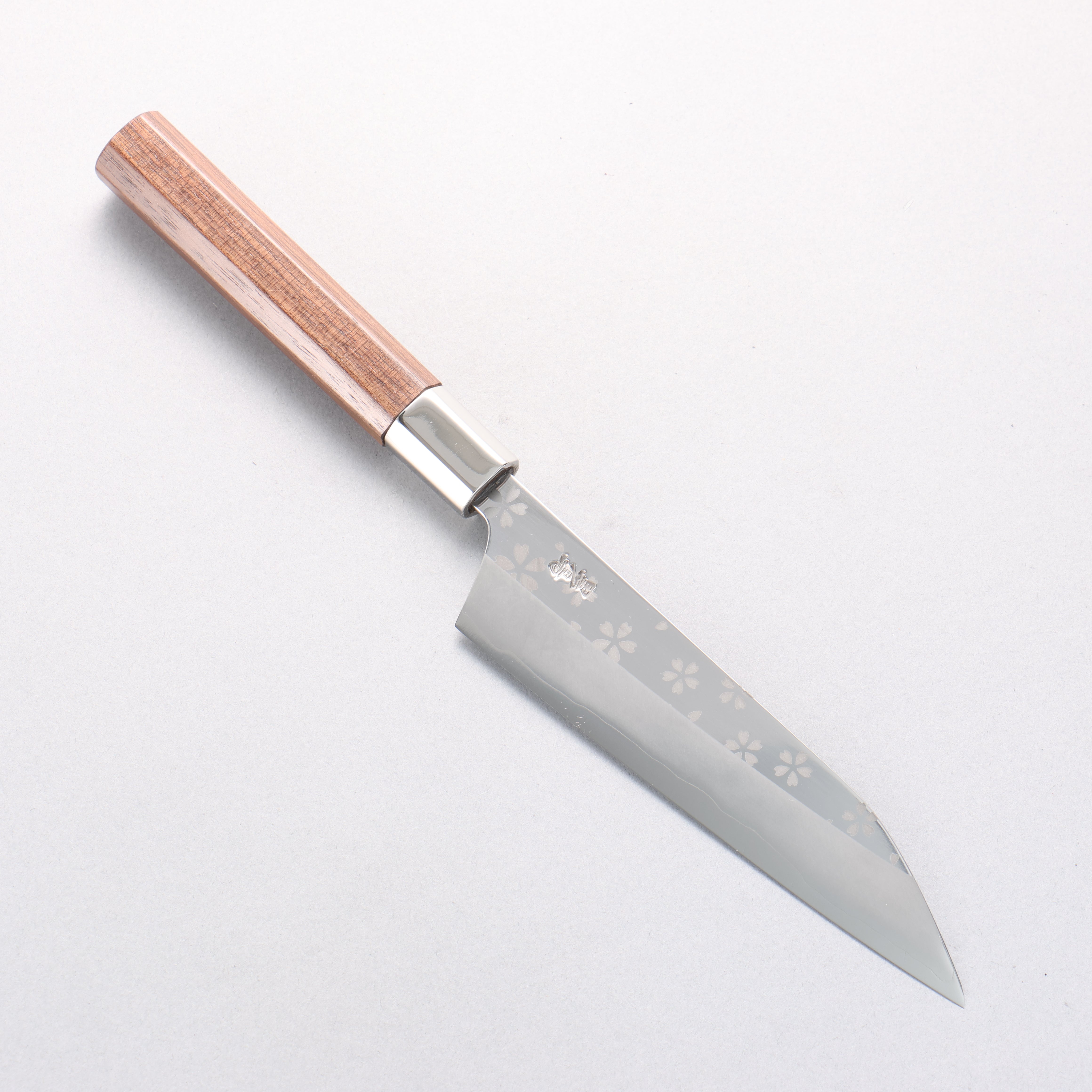 Kurotori Silver Steel No.3 Migaki Sakura Petty-Utility 150mm Walnut Handle - Seisuke Knife