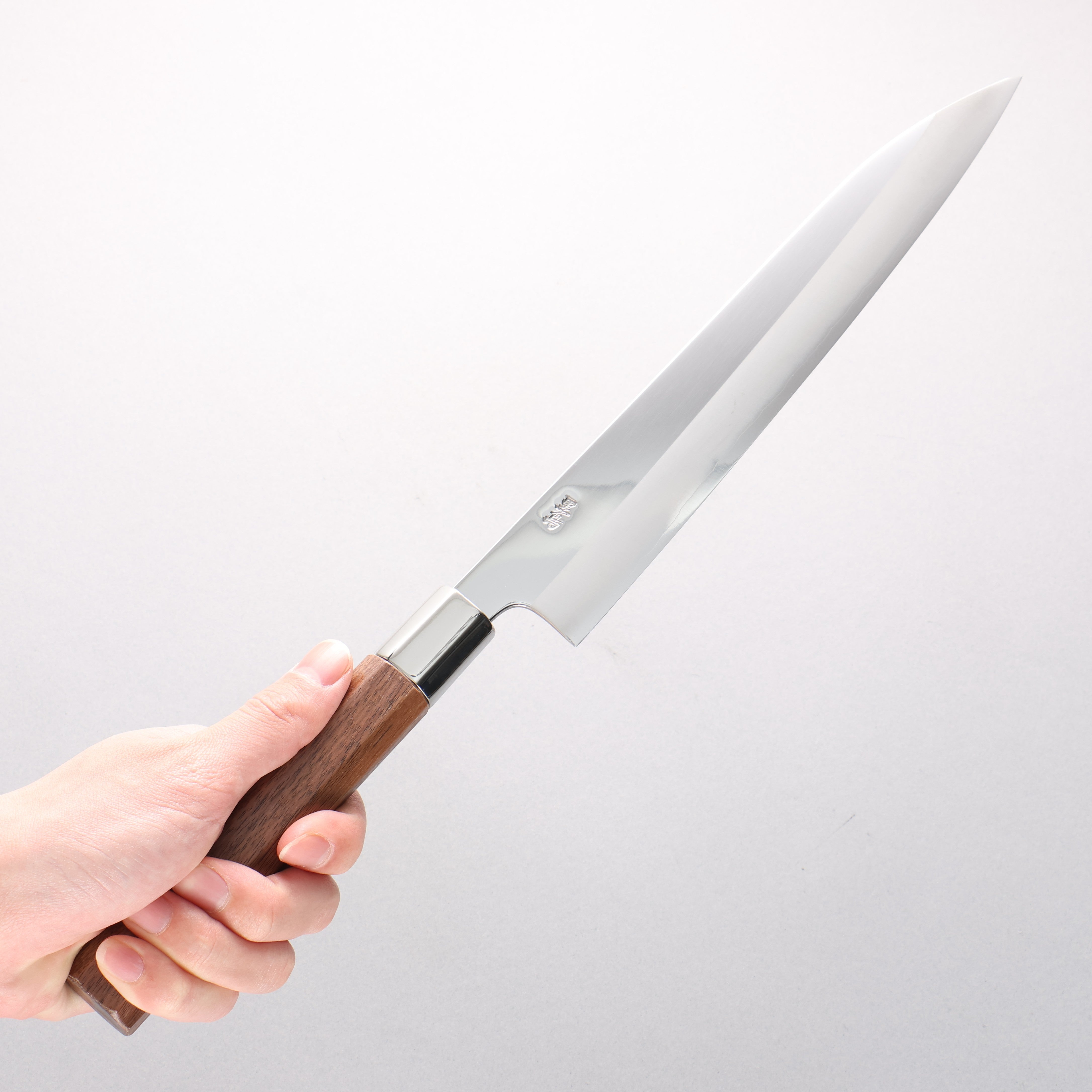 Kurotori Silver Steel No.3 Migaki Yanagiba 255mm Walnut Handle - Seisuke Knife