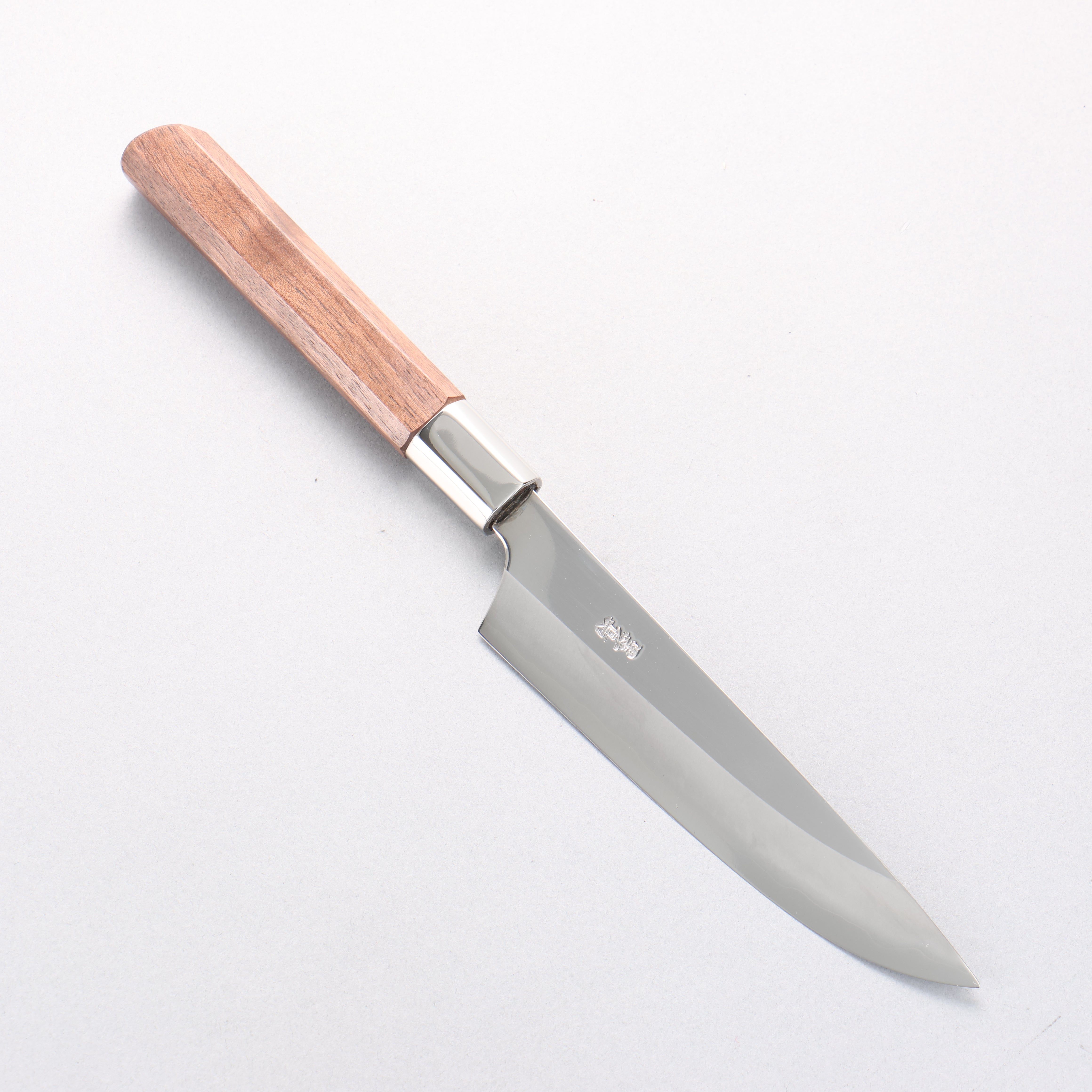 Kurotori Octagonal Silver Steel No.3 Migaki Petty-Utility 150mm Walnut Handle with Sheath - Seisuke Knife