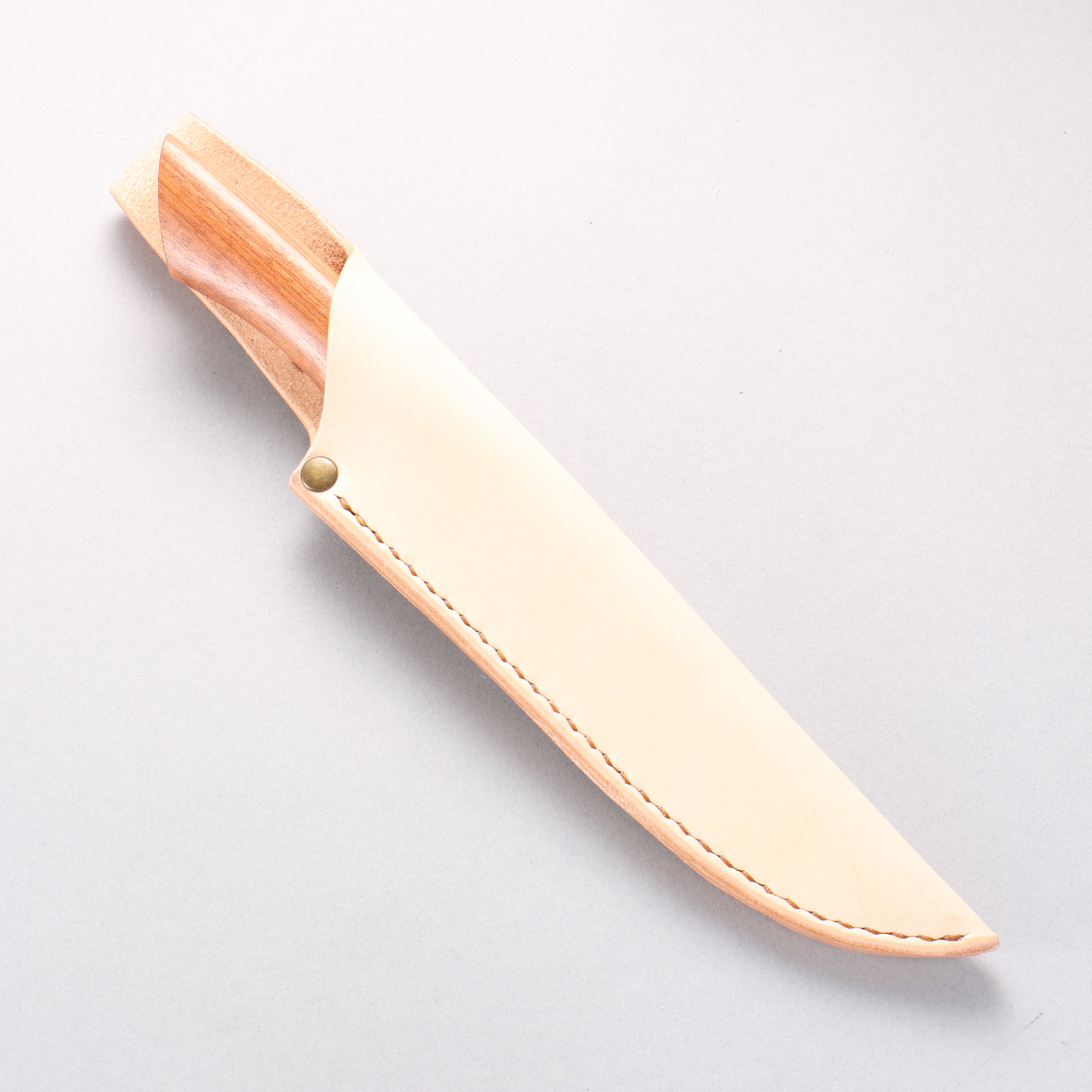 Kurotori Silver Steel No.3 Migaki Petty-Utility 135mm Chinese Quince Handle with Sheath - Seisuke Knife