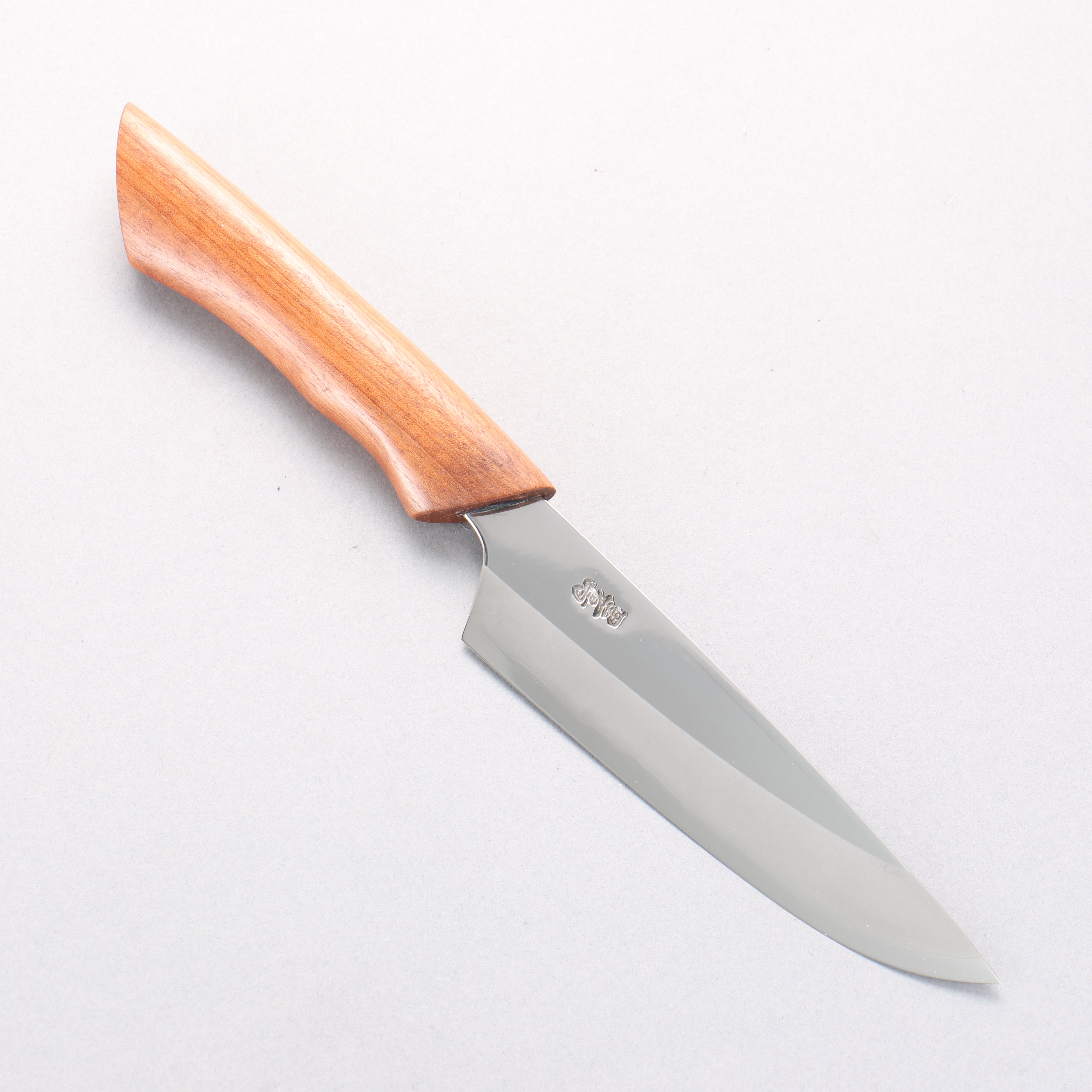 Kurotori Silver Steel No.3 Migaki Petty-Utility 135mm Chinese Quince Handle with Sheath - Seisuke Knife