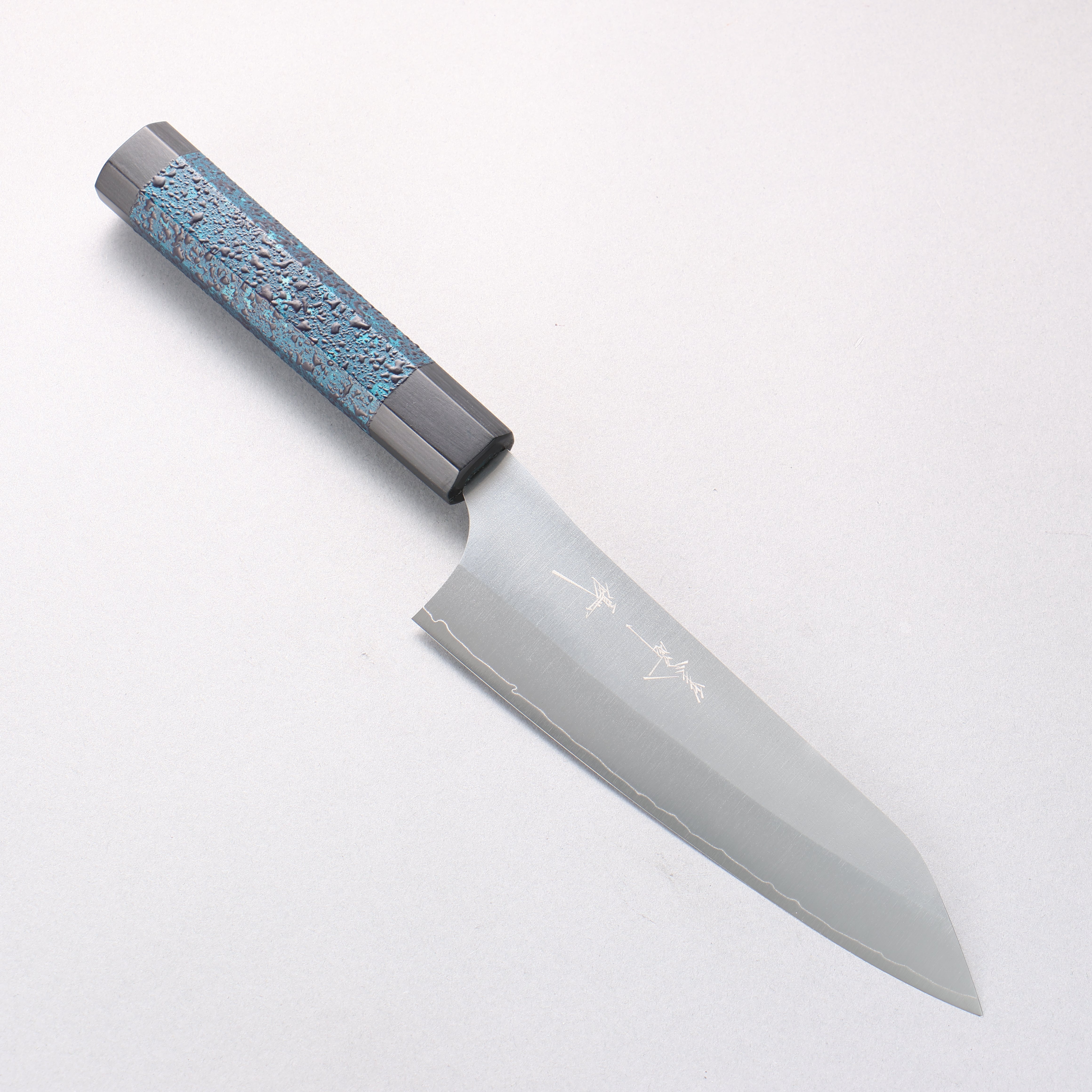 Yu Kurosaki New Gekko VG-XEOS Bunka 170mm Indigo Lacquered (Tenmoku) Handle - Seisuke Knife