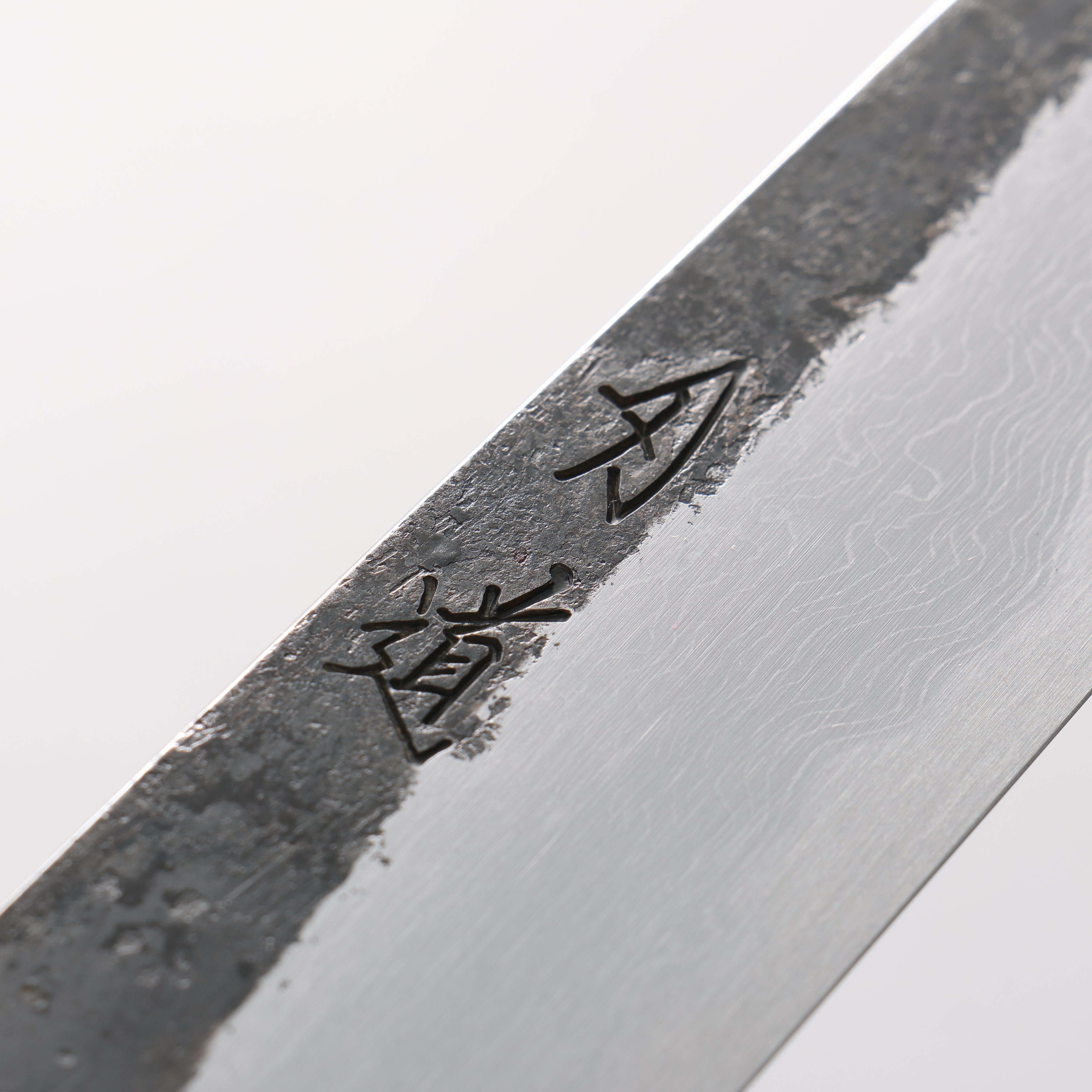 Hado Sumi Blue Steel No.1 Black Finished Damascus Gyuto 270mm Oak (Baikoku / Soot Black) Handle - Seisuke Knife