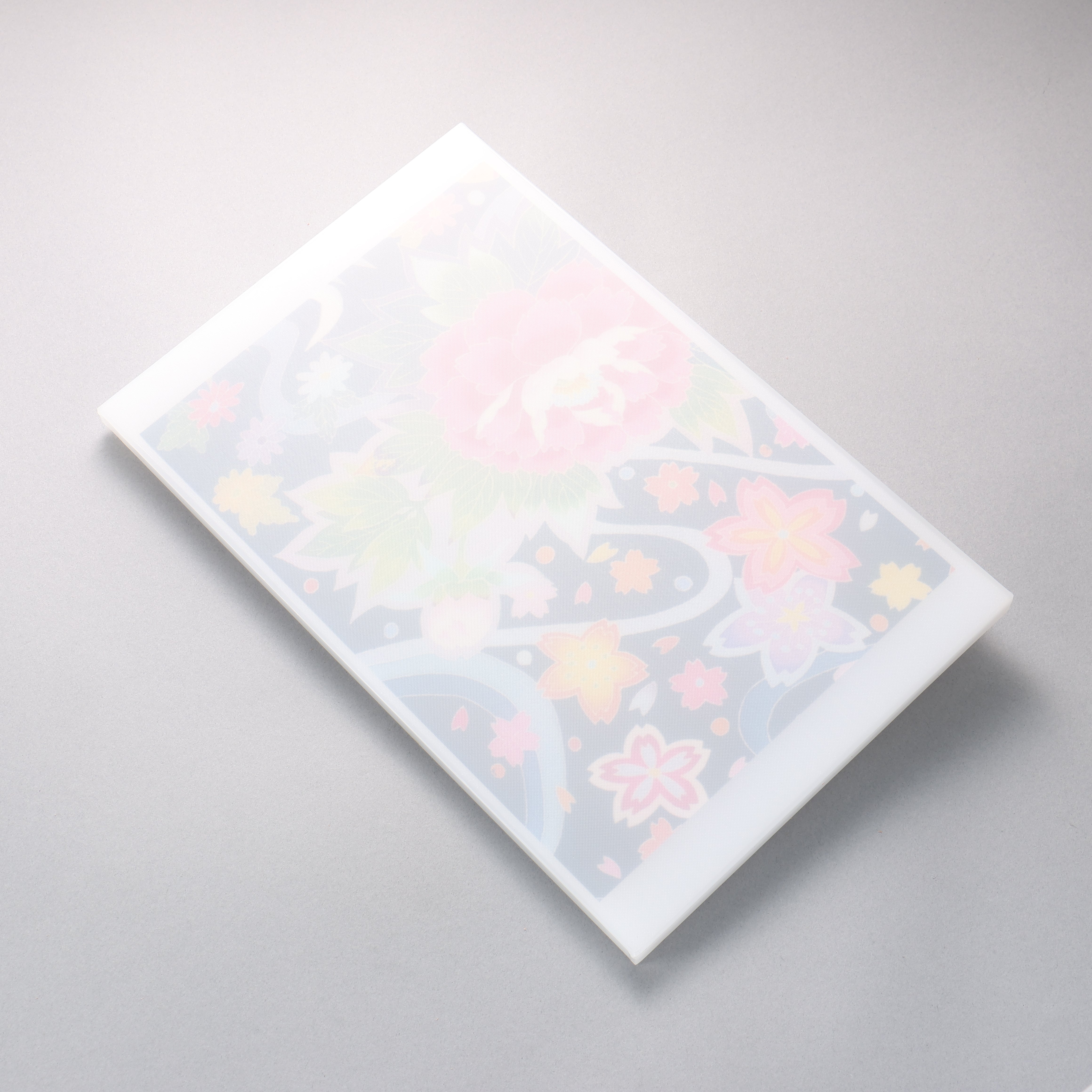 Kaga Yuzen Print Antibacterial Polyethylene Cutting Board - Seisuke Knife