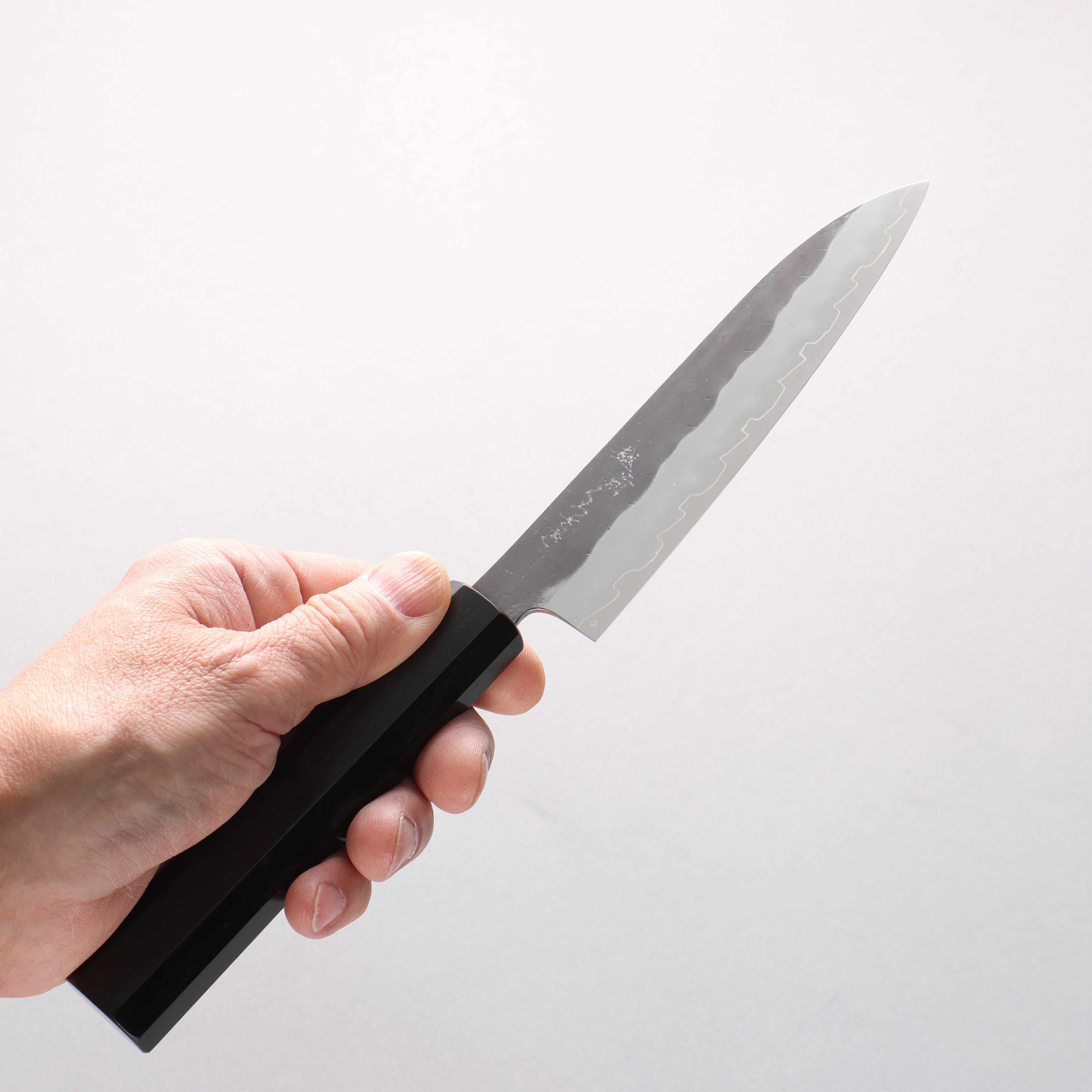 Makoto Kurosaki SPG STRIX Black Finished Petty-Utility 135mm Ebony Wood Handle - Seisuke Knife