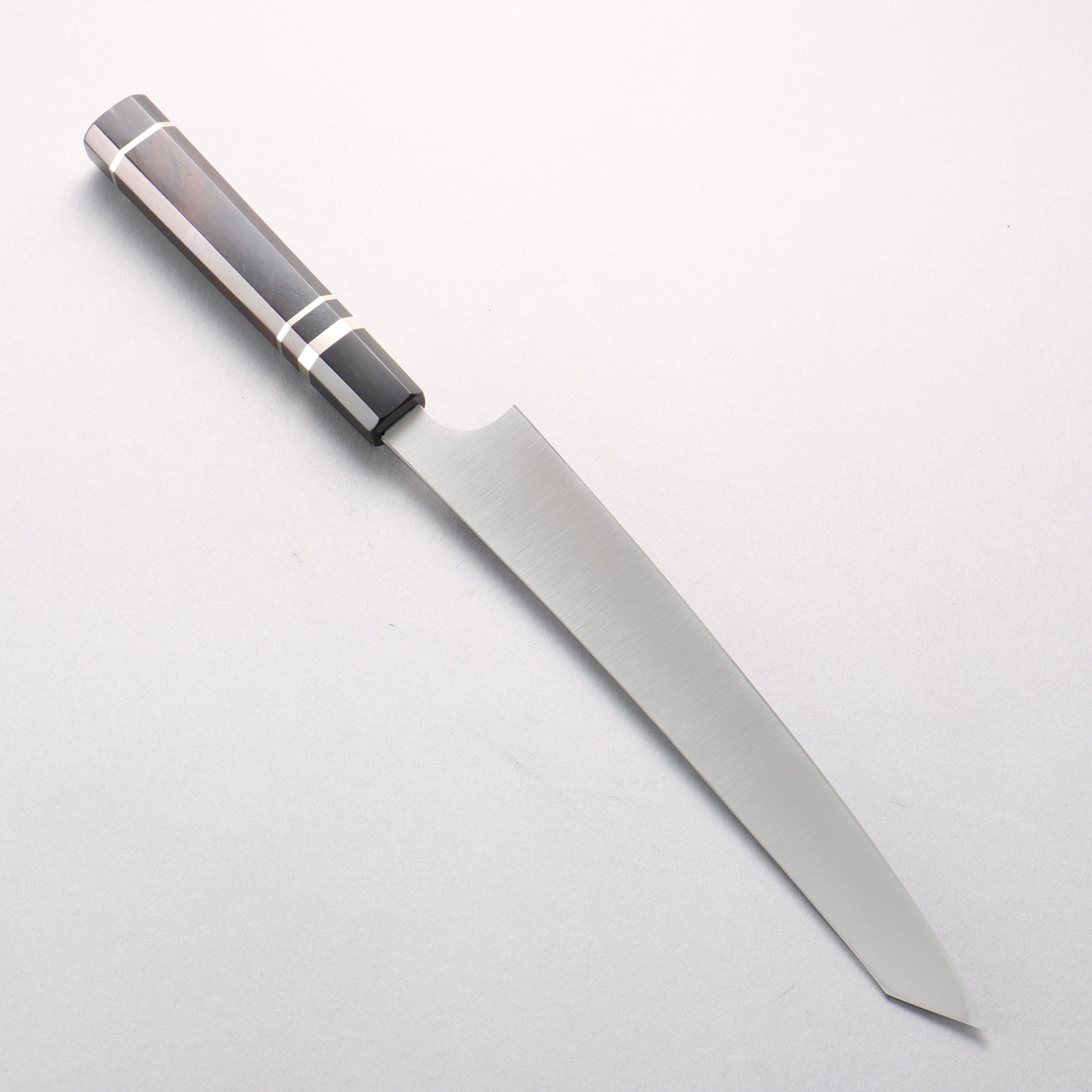 Yu Kurosaki SG2 Mirrored Finish Kiritsuke Yanagiba 240mm Ebony Wood (with 3 Silver Rings) Handle with Sheath - Seisuke Knife