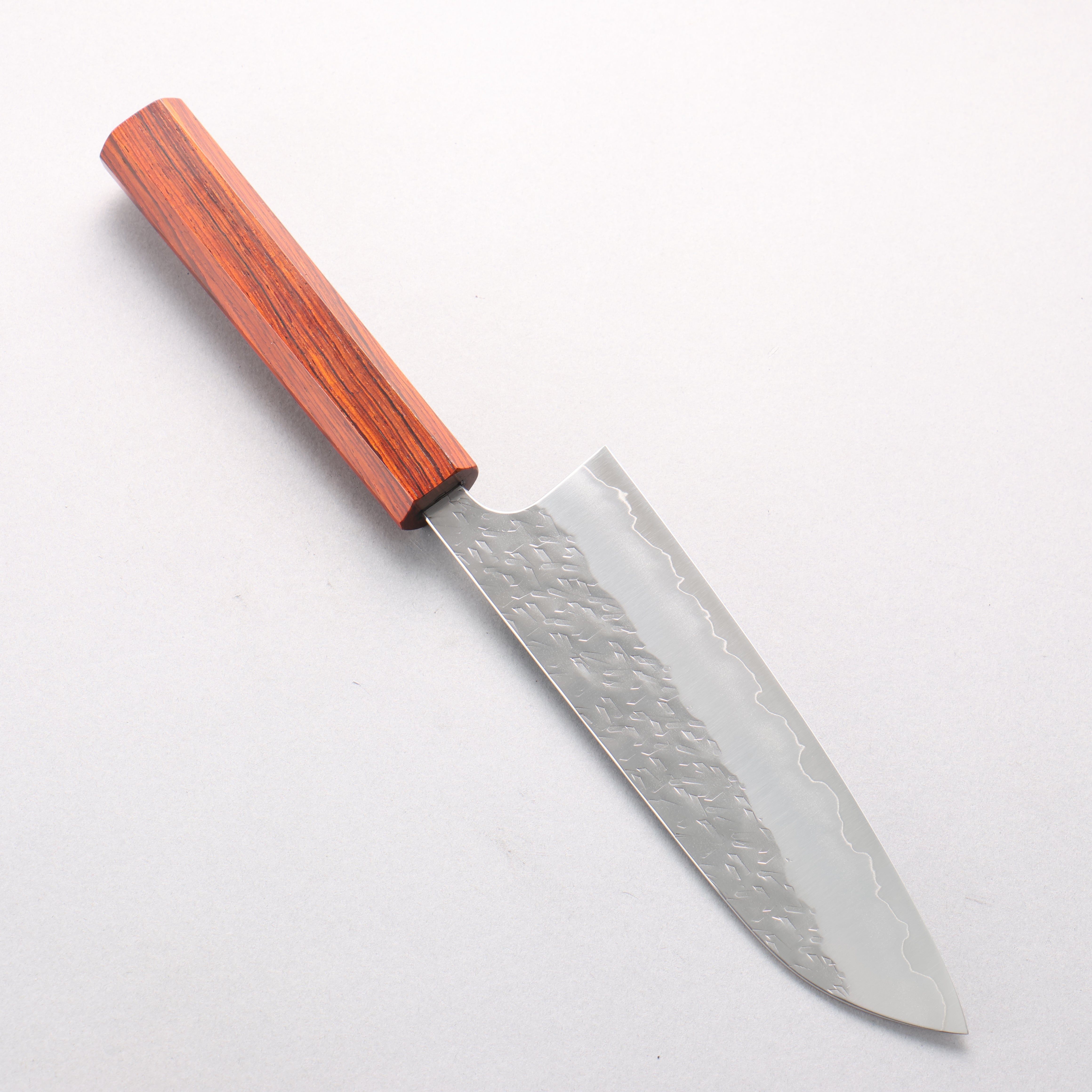 Yoshimi Kato Hyo SG2 Hammered Santoku 170mm Cocobolo Handle - Seisuke Knife