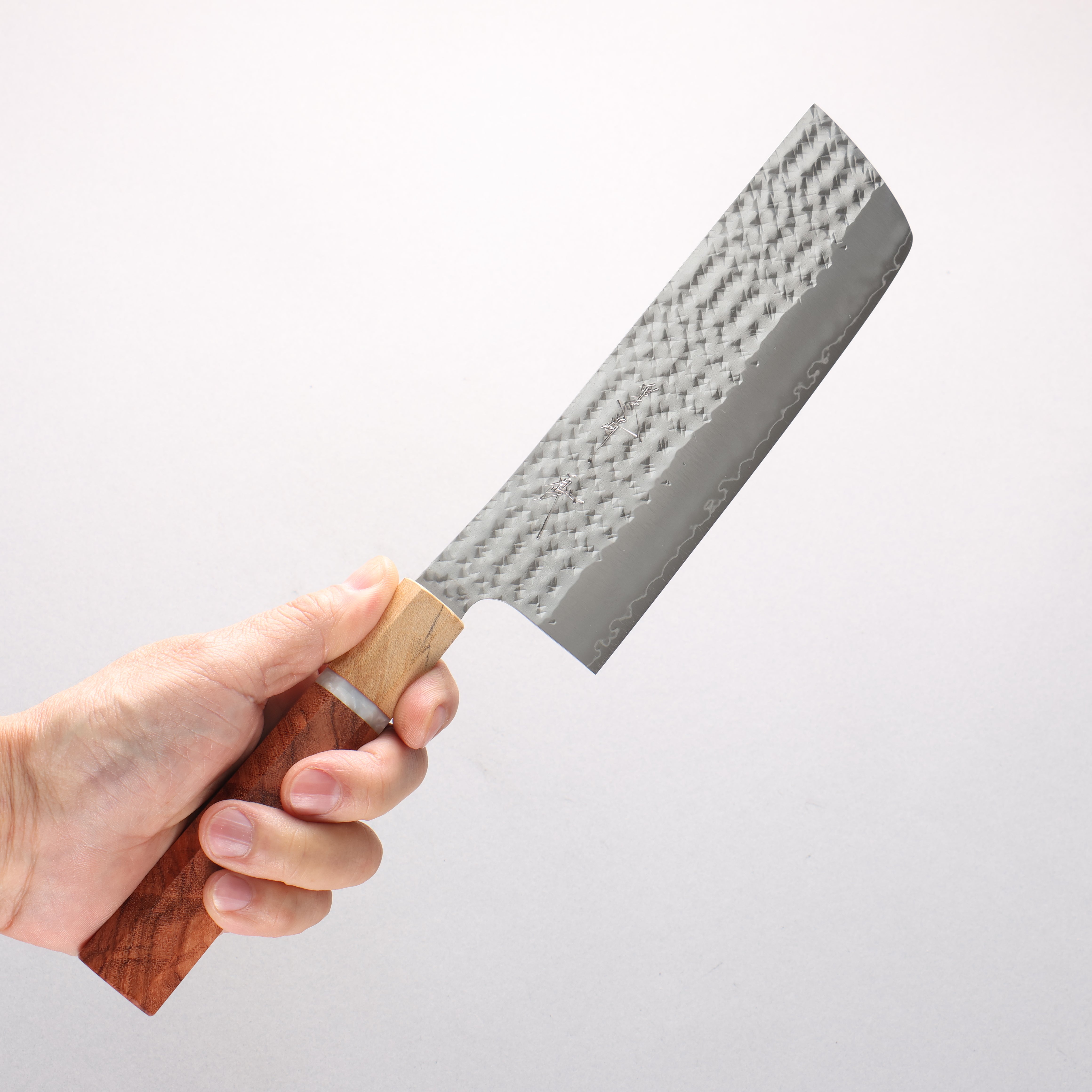 Yu Kurosaki Senko Ei SG2 Hammered Nakiri 165mm Chinese Quince (Ferrule: Maple) Handle - Seisuke Knife