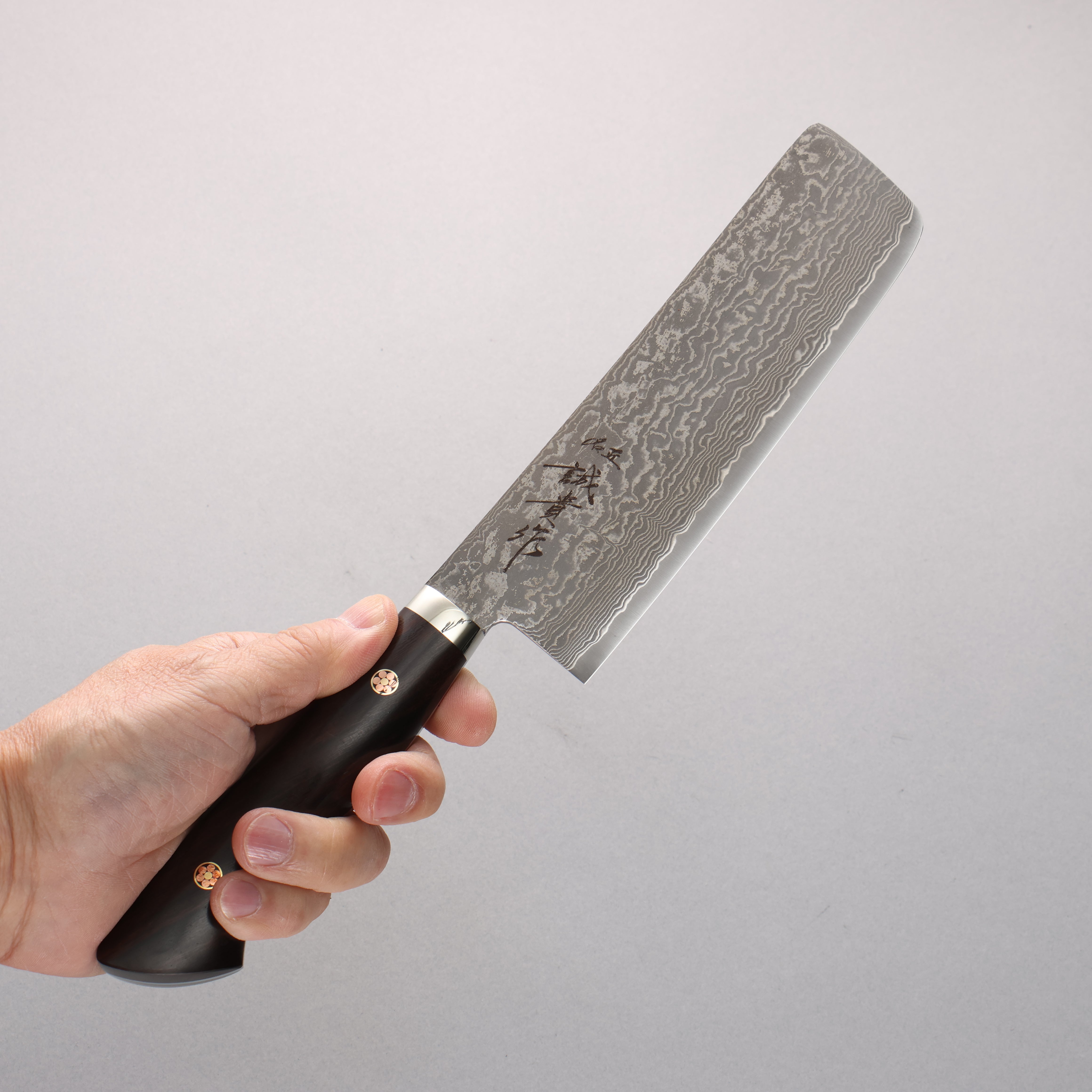 Shigeki Tanaka Amaterasu SG2 Damascus Nakiri 165mm Ironwood Handle - Seisuke Knife