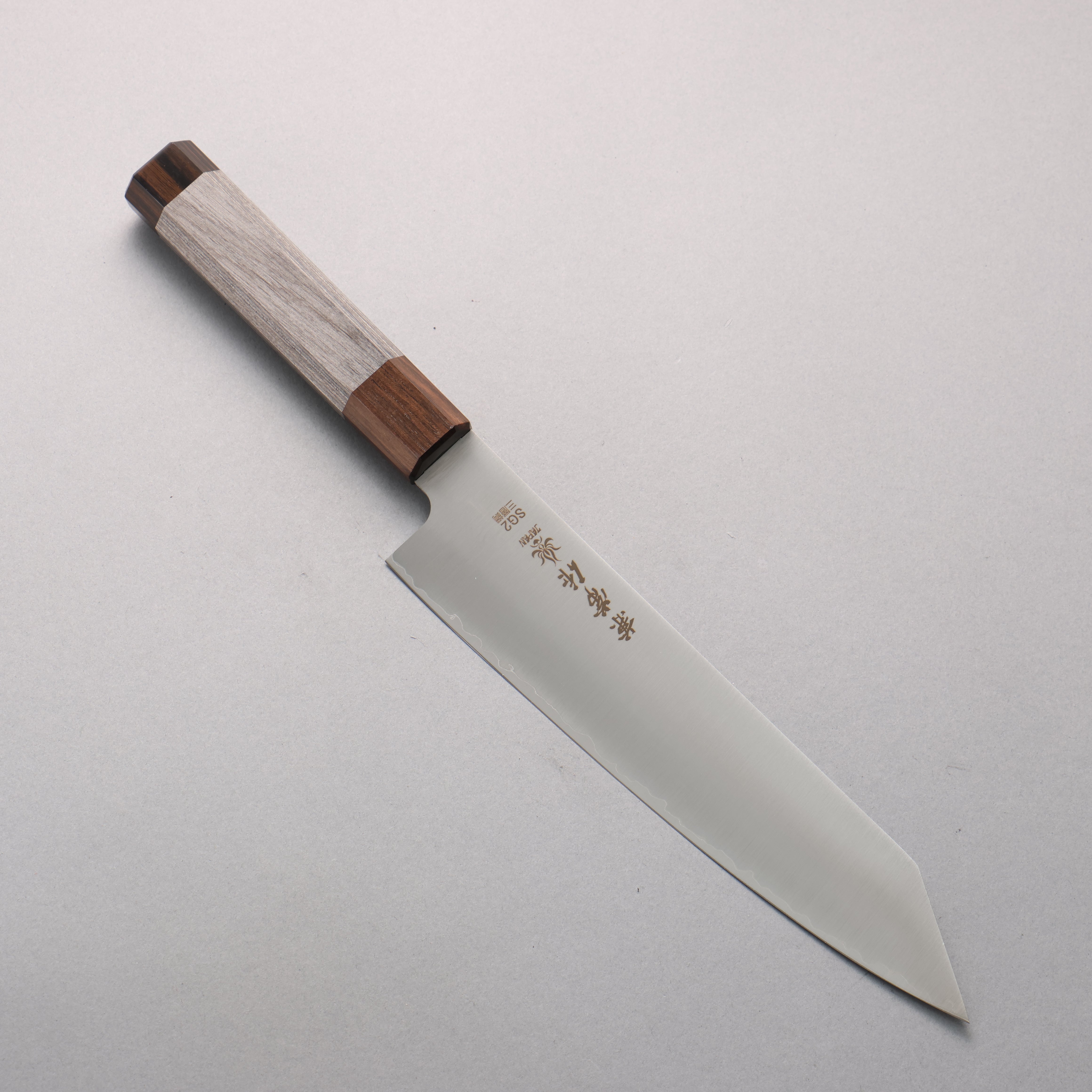 Kanetsune SG2 Kiritsuke Gyuto 210mm Gray Pakka wood Handle - Seisuke Knife