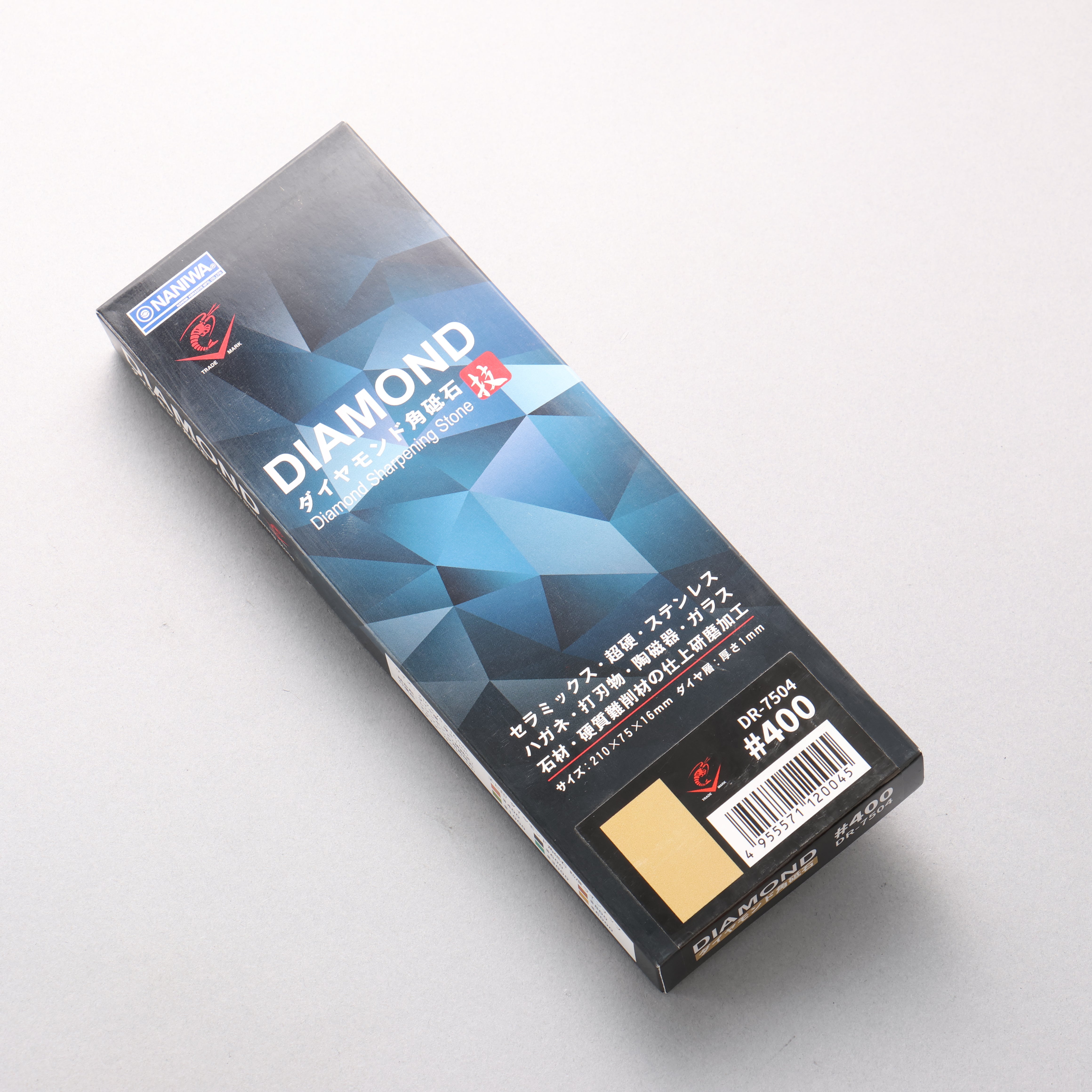Naniwa Diamond Sharpening Stone #400 DR-7504 210 x 75 x 16mm - Seisuke Knife