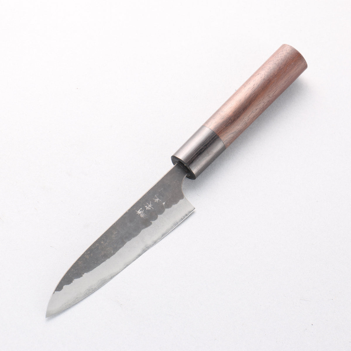 Anryu Blue Super Hammered Kurouchi Petty-Utility 120mm Shitan Handle - Seisuke Knife